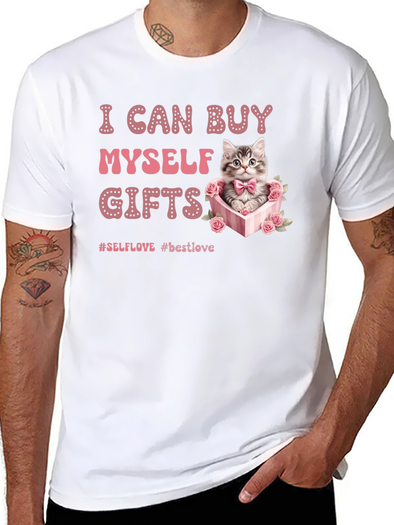 Cute Cat Gifts T-Shirt - Self Love