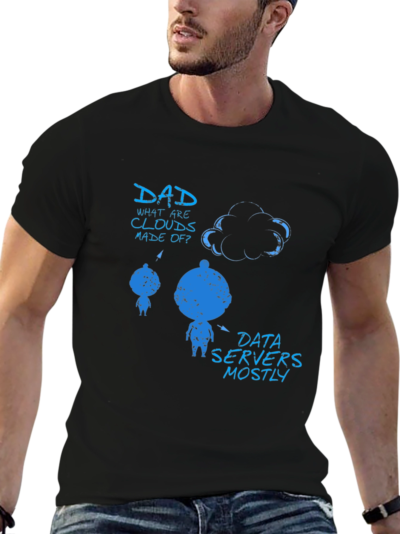 Dad What are Clouds Made Of? Graphic T-Shirt