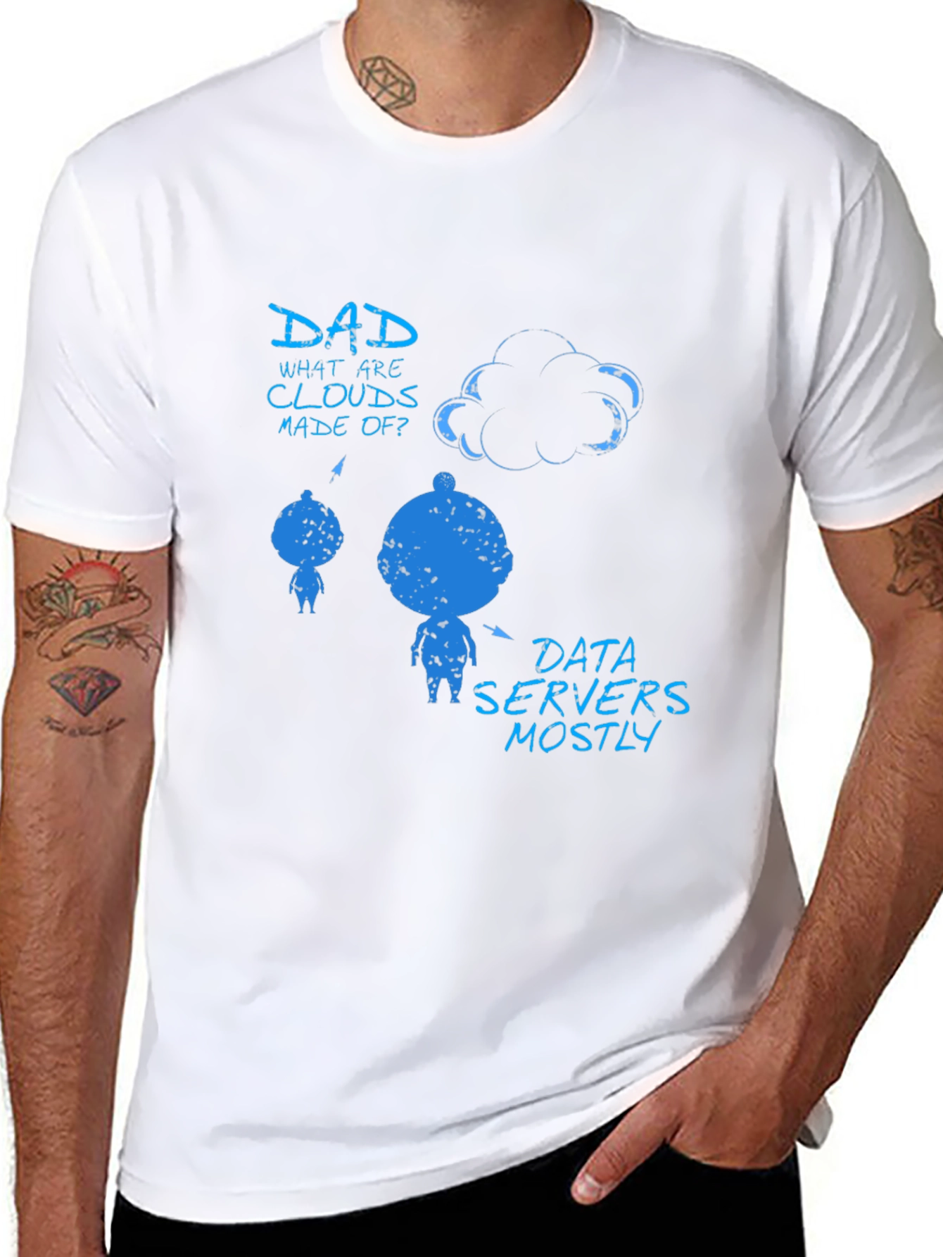 Dad What are Clouds Made Of? Graphic T-Shirt