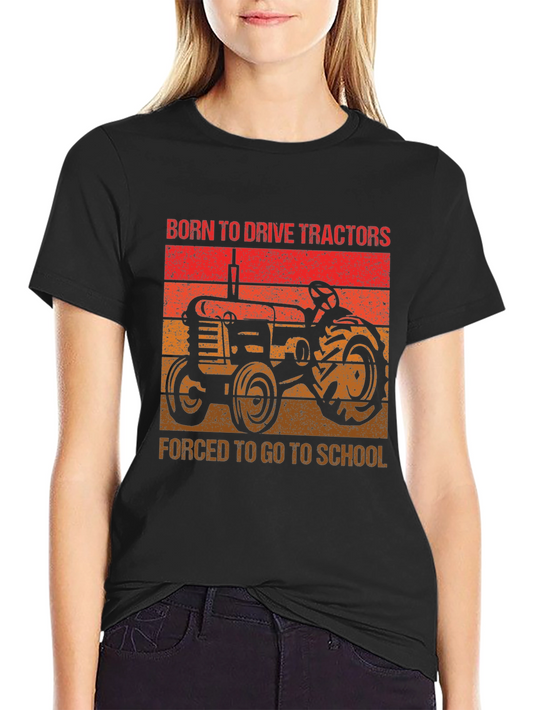 Born to Drive Tractors Graphic Tee