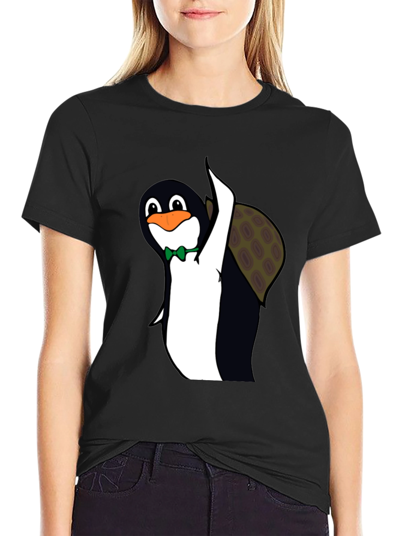 Penguin Turtle T-Shirt Funny Animal Tee