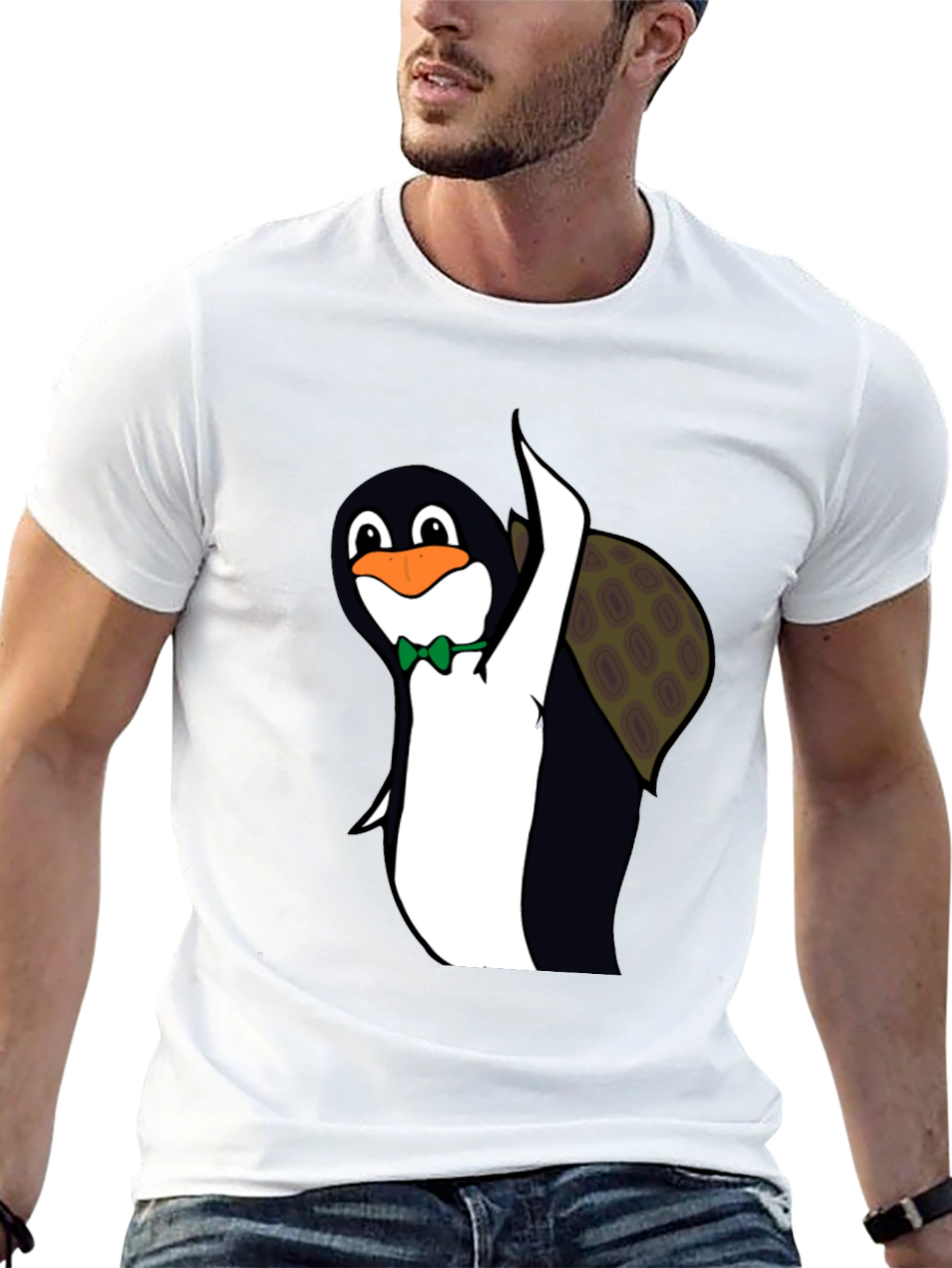 Penguin Turtle T-Shirt Funny Animal Tee