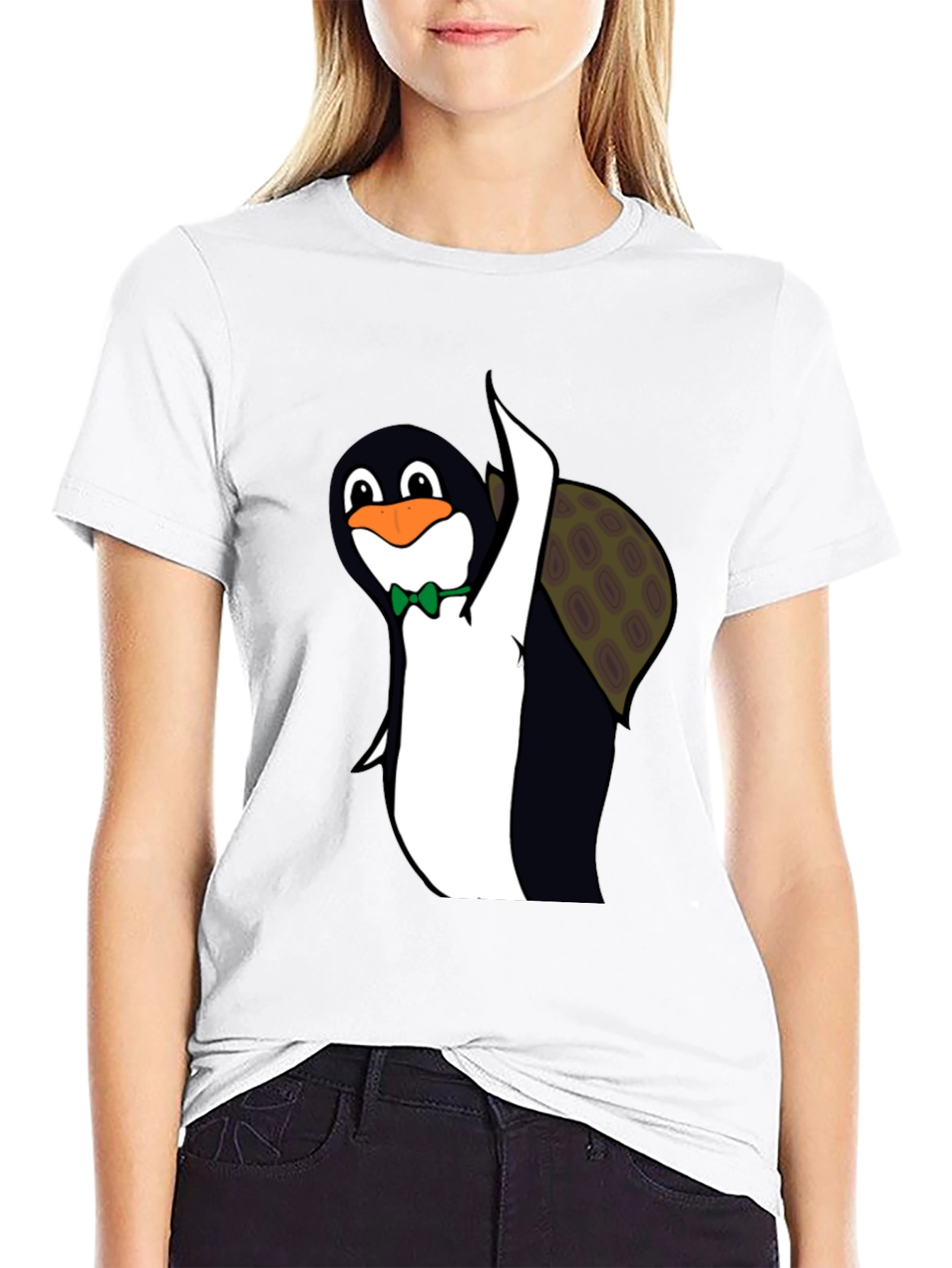 Penguin Turtle T-Shirt Funny Animal Tee