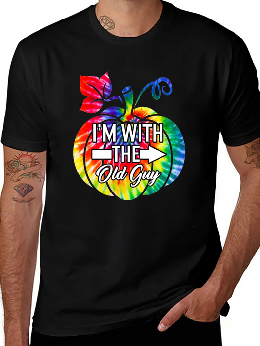 Im With the Old Guy T-Shirt - Tie Dye Pumpkin