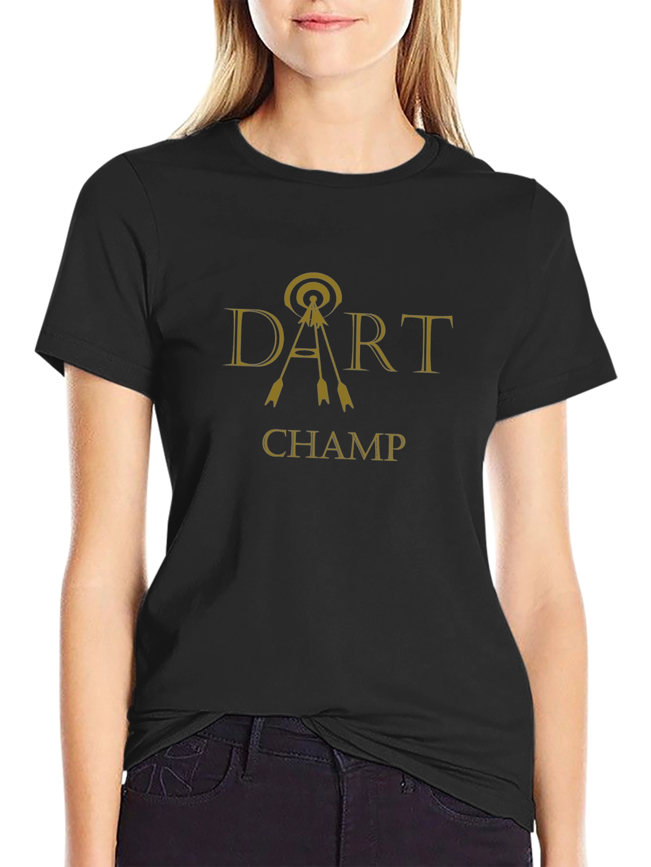 Dart Champ Graphic Tee - Black