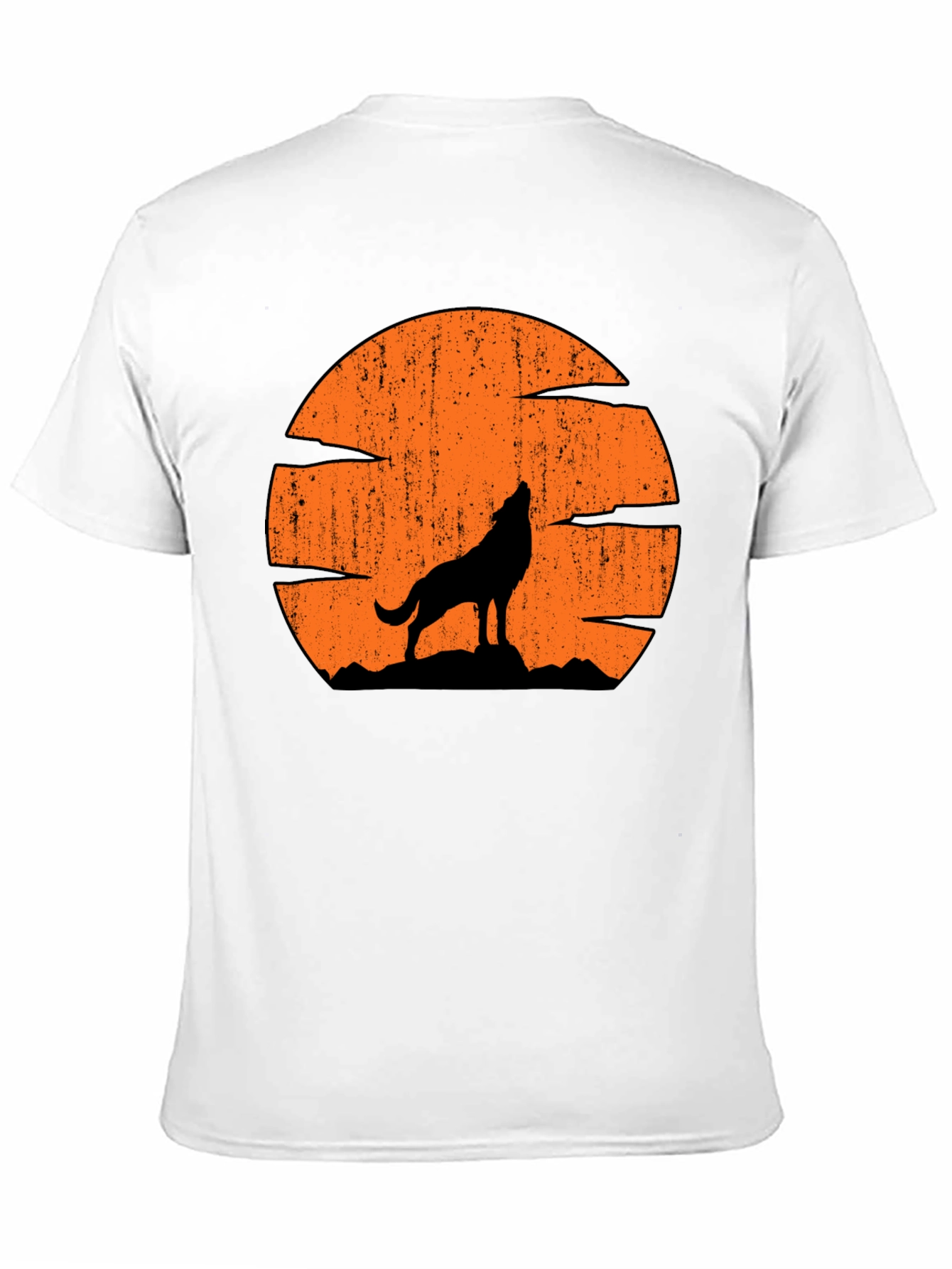 Wolf Howling at Moon Graphic Tee