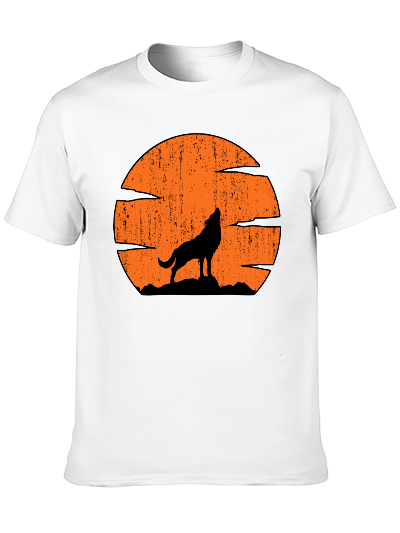 Wolf Howling at Moon Graphic Tee
