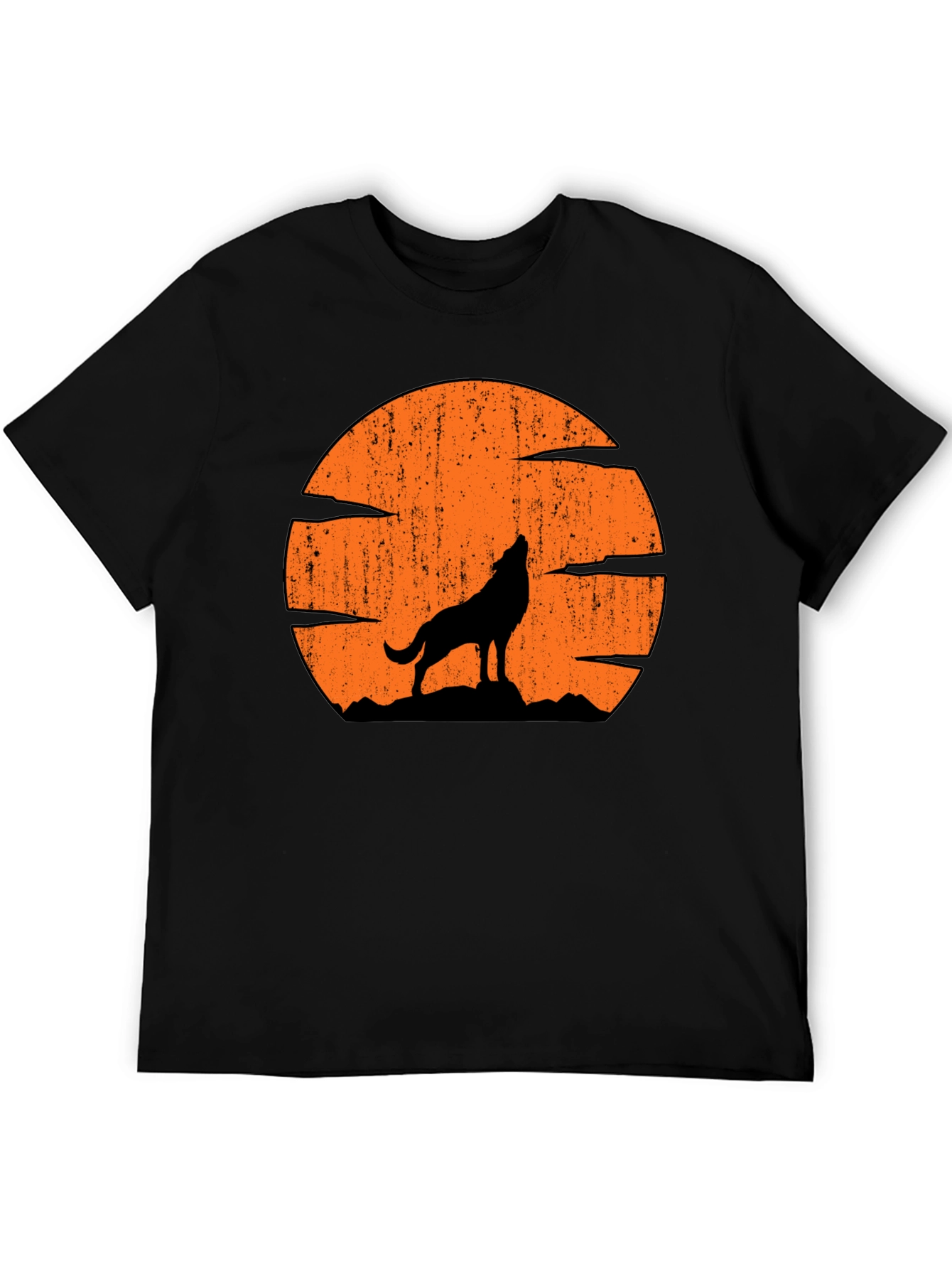 Wolf Howling at Moon Graphic Tee