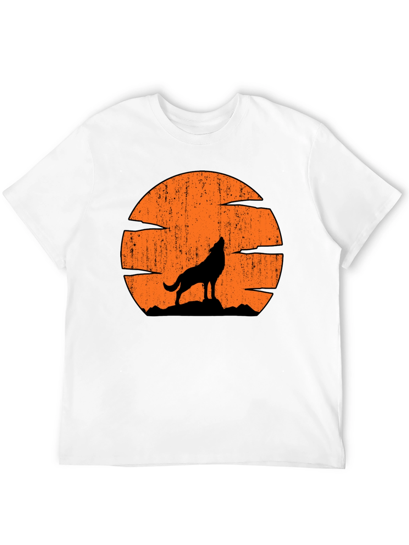 Wolf Howling at Moon Graphic Tee