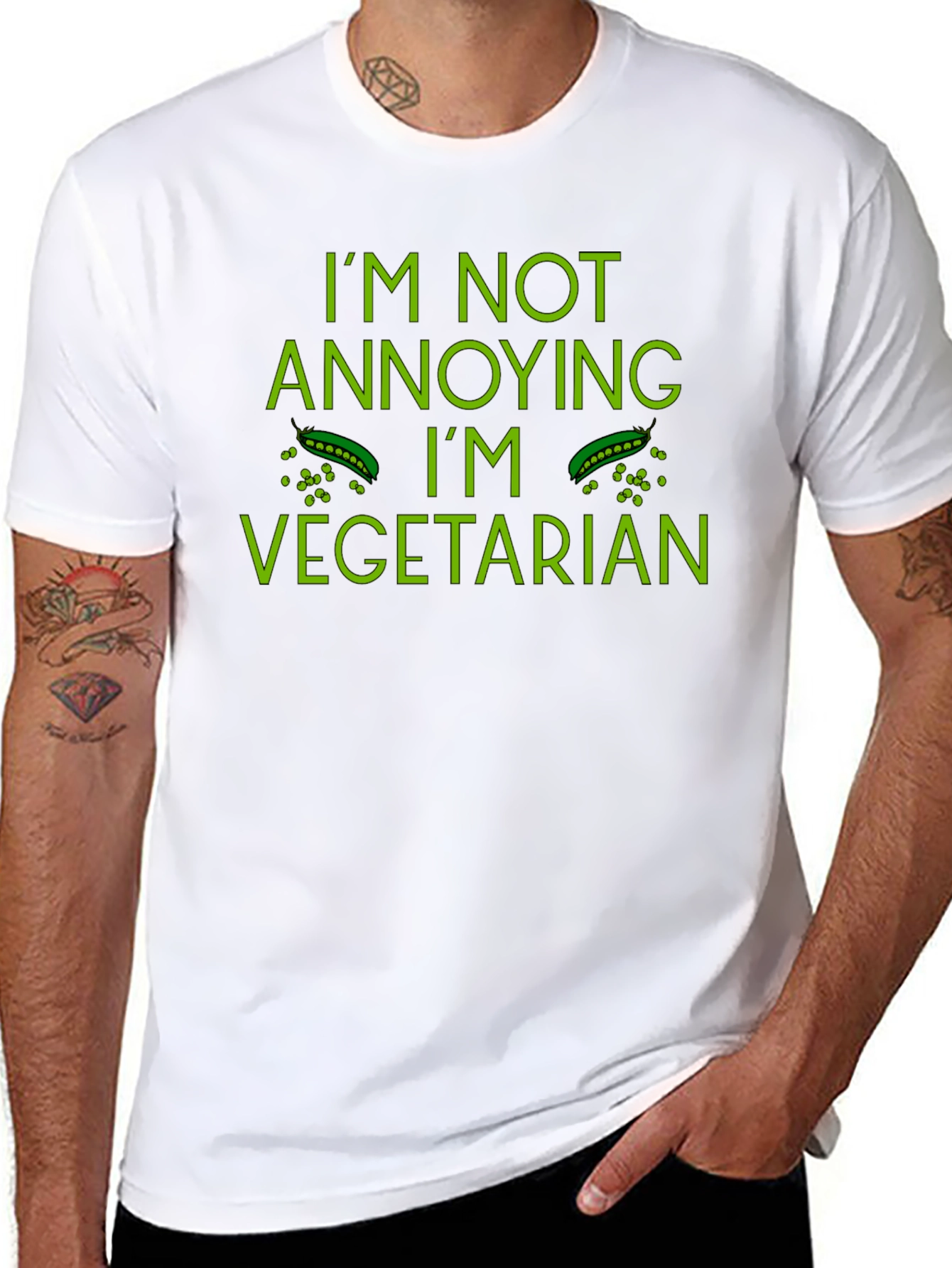 Im Not Annoying Im Vegetarian Funny T-Shirt