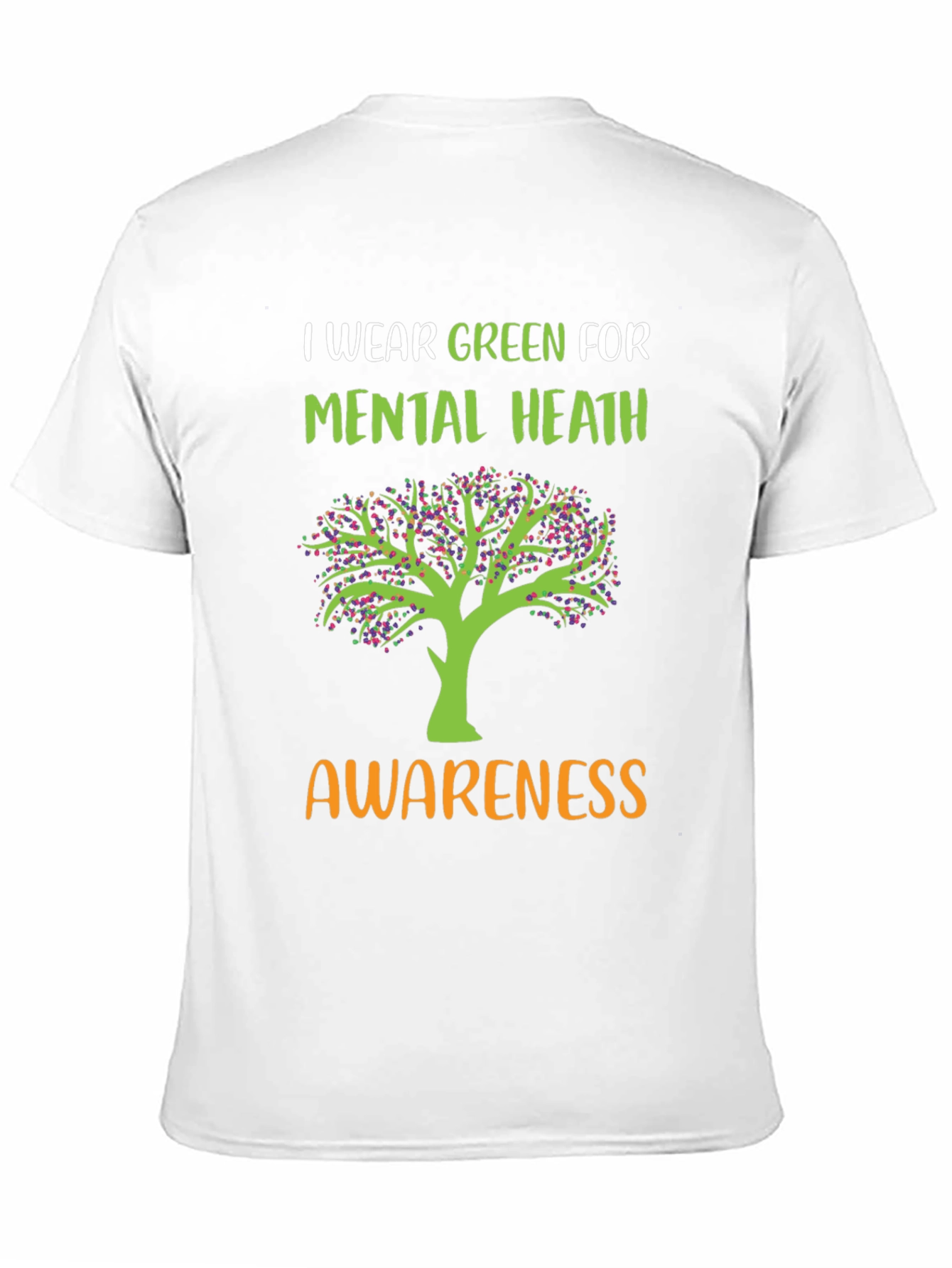 Mental Health Awareness Green Tree T-Shirt