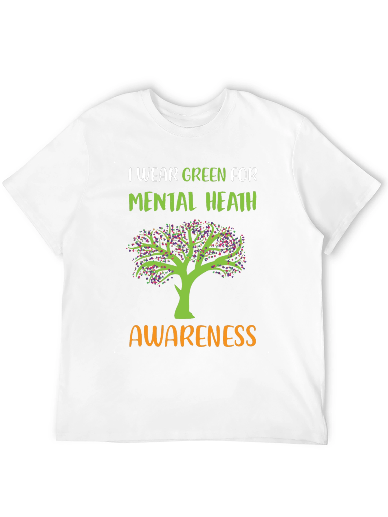 Mental Health Awareness Green Tree T-Shirt