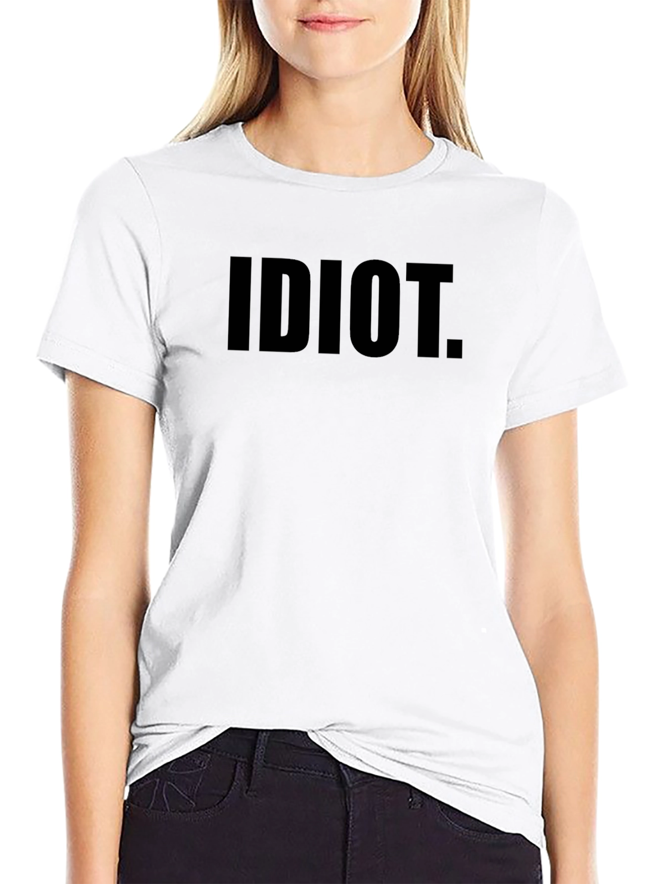 Idiot. Graphic Tee - Bold Statement T-Shirt