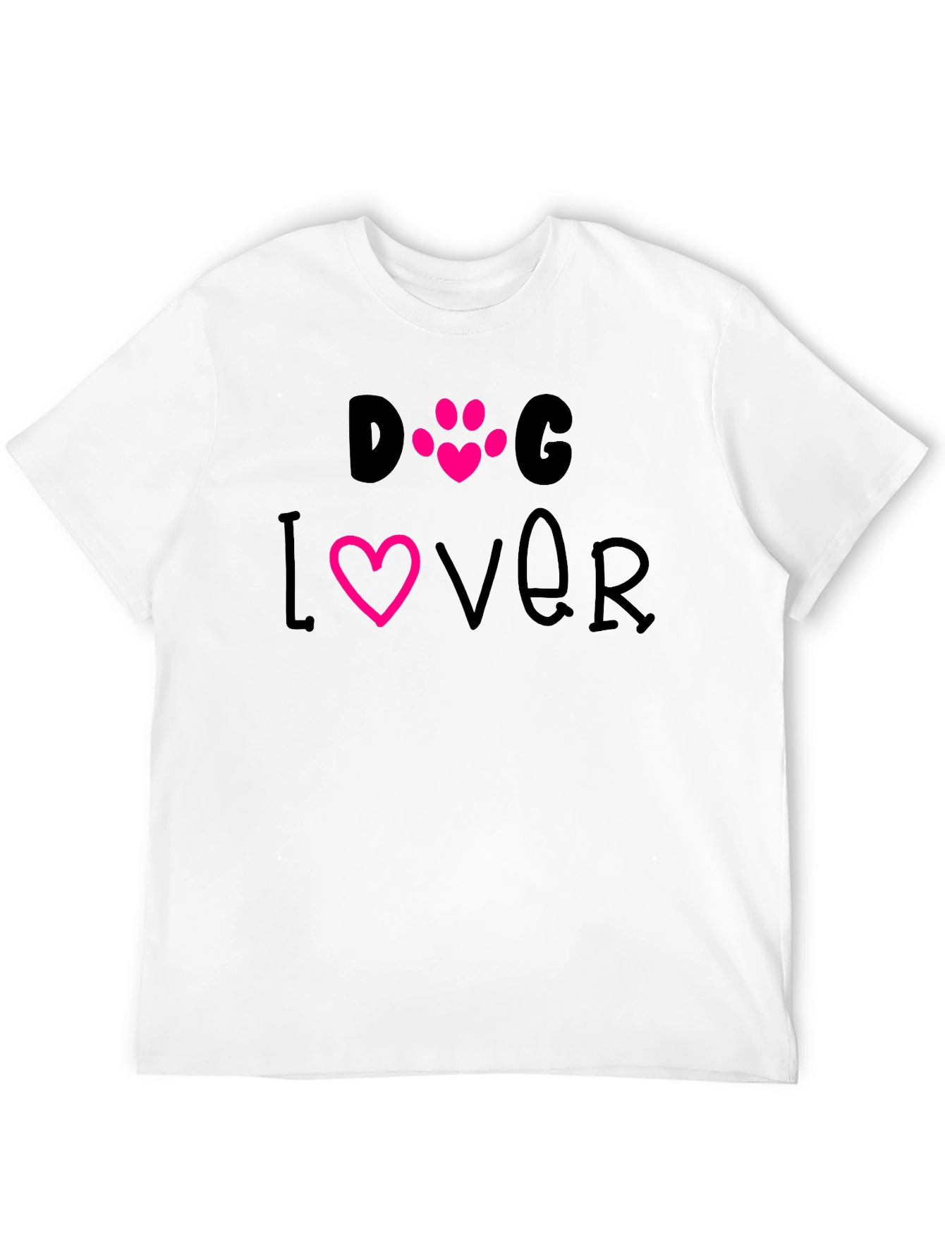 Dog Lover T-Shirt - Cute Paw Print Design