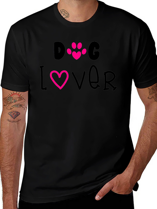Dog Lover T-Shirt - Cute Paw Print Design