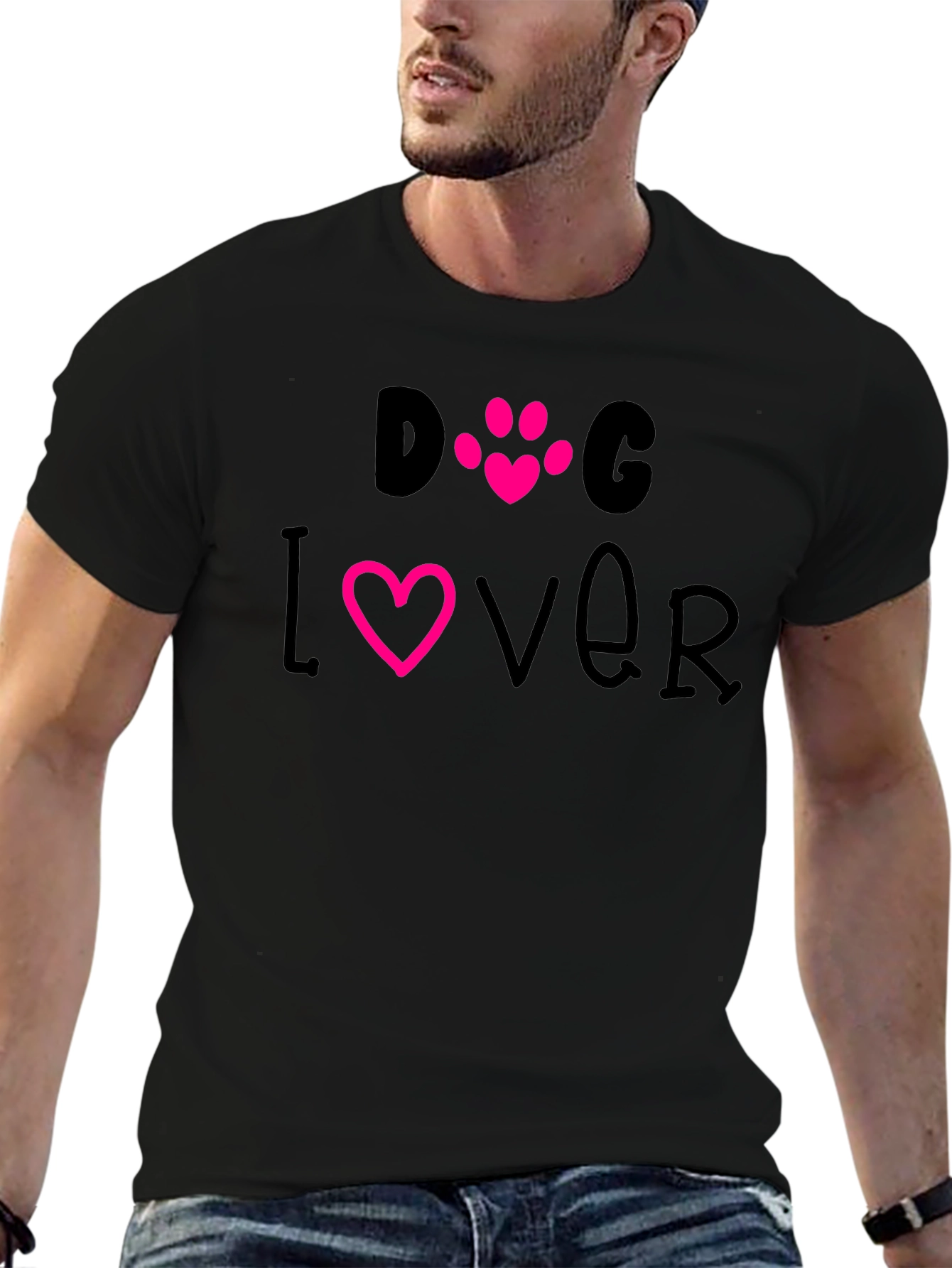 Dog Lover T-Shirt - Cute Paw Print Design