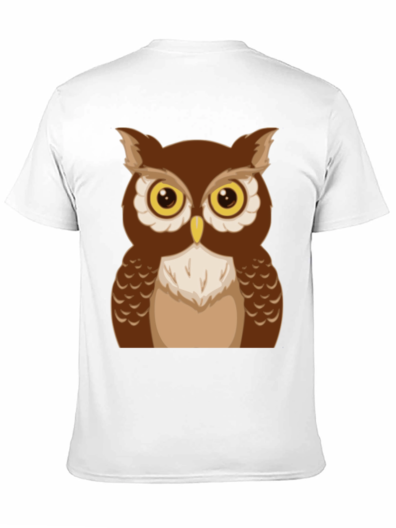 Owl Graphic Tee - Mens Black Cotton Shirt