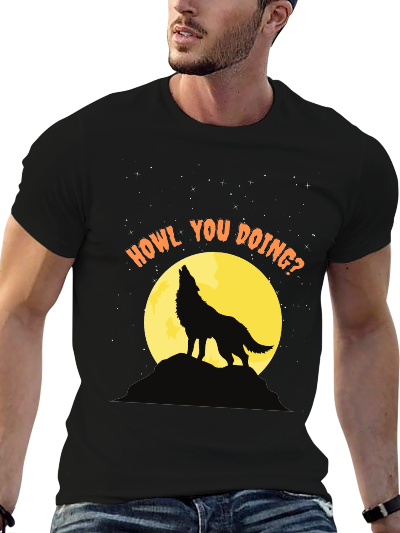 Howl You Doing? Wolf Graphic Tee