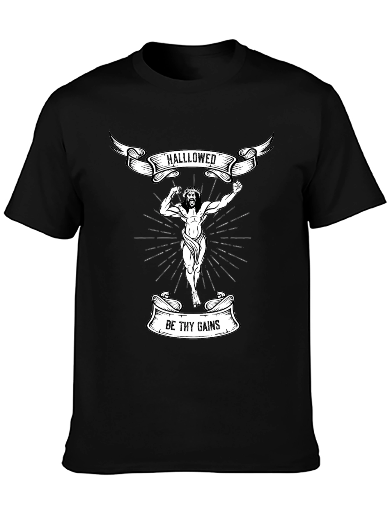 Hallowed Be Thy Gains T-Shirt - Black