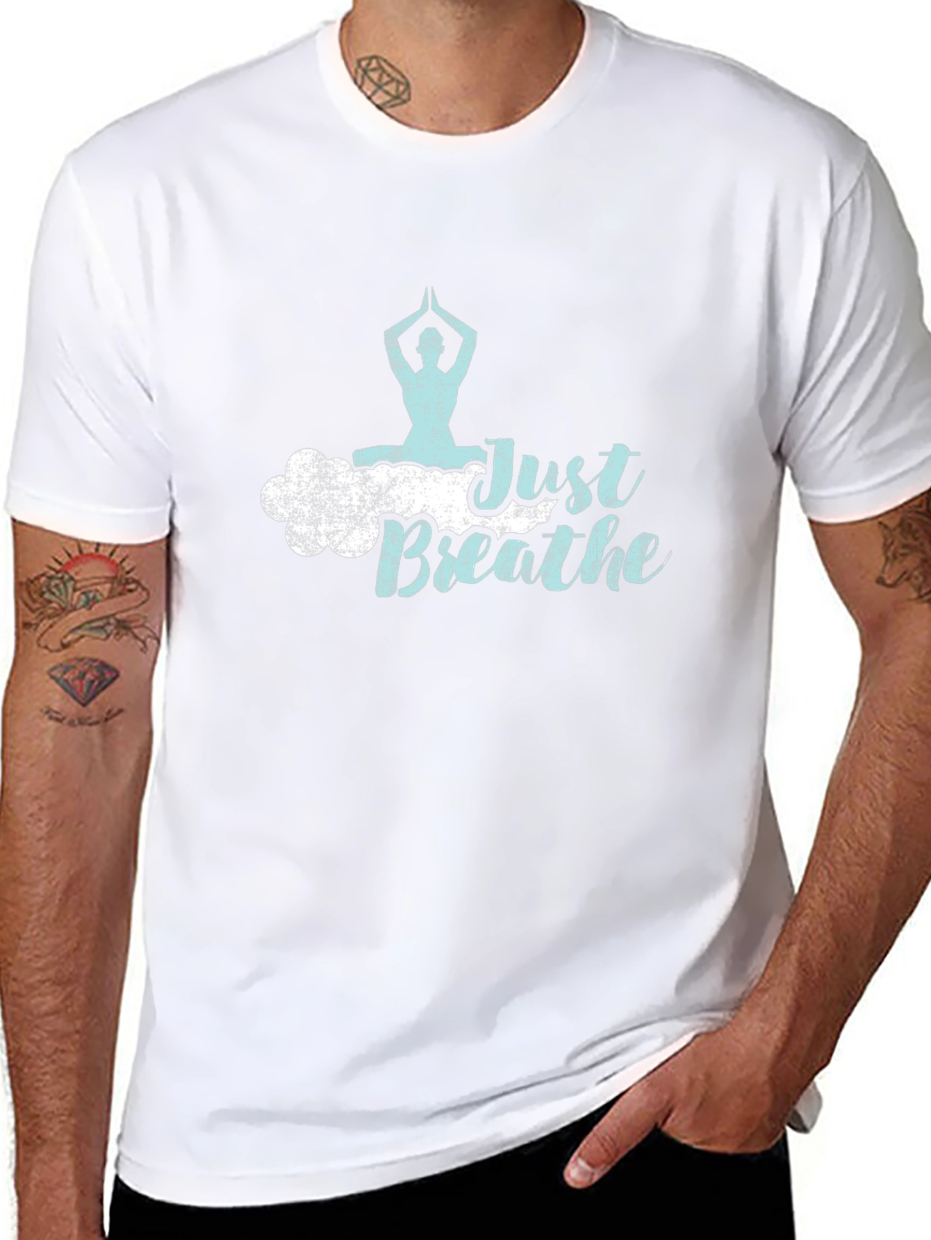 Just Breathe Yoga T-Shirt - Relaxed Fit