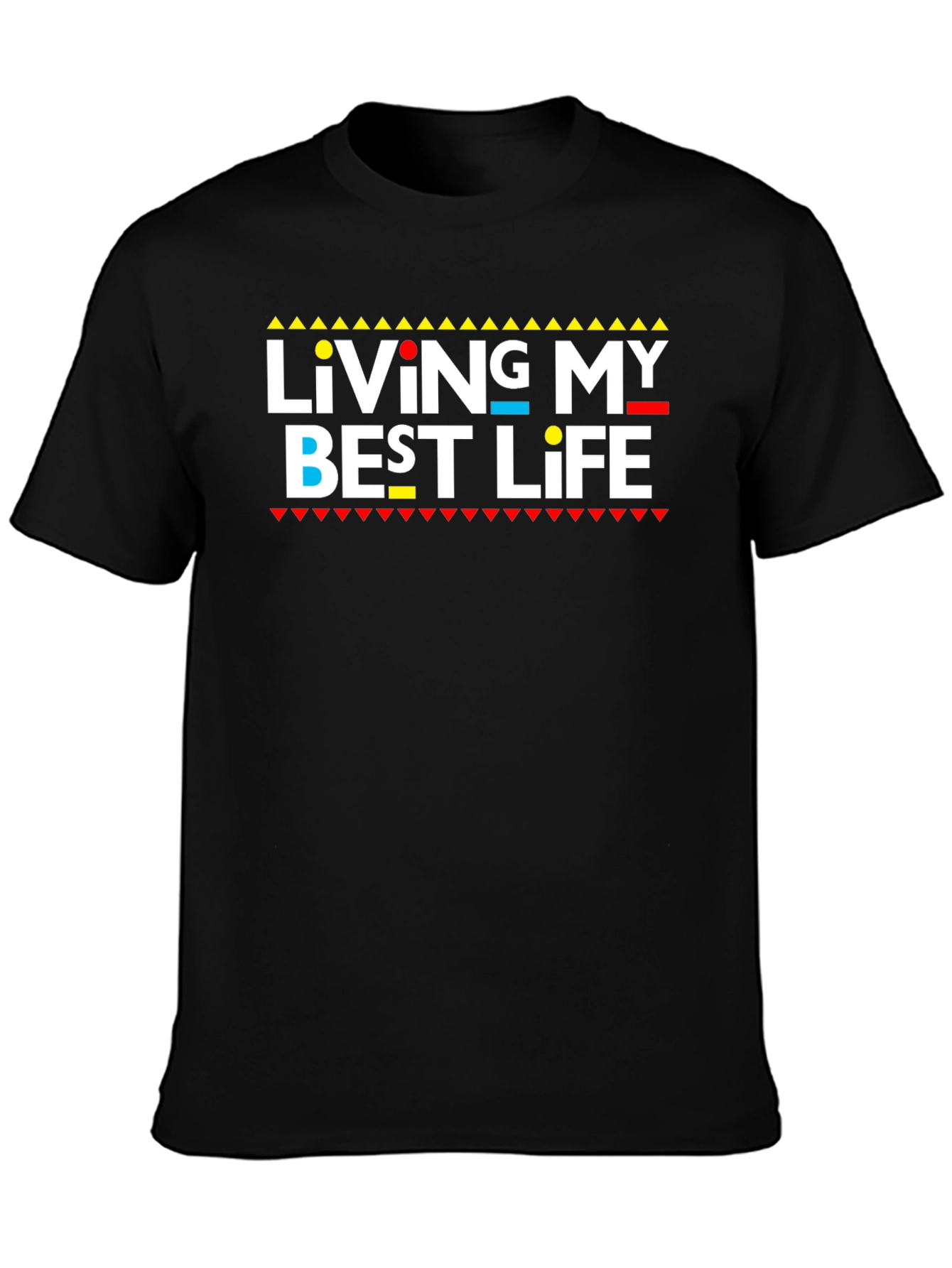 Living My Best Life Graphic Tee - Black