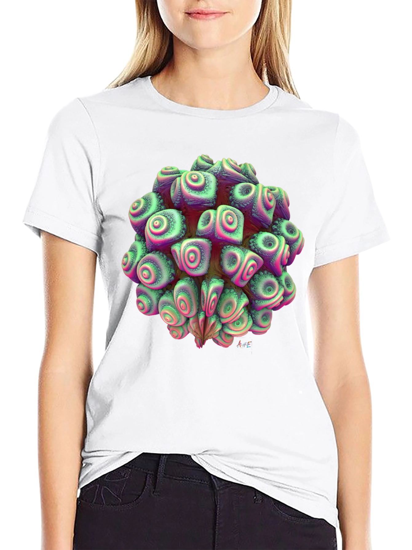 Abstract Organic Fractal Design Tee