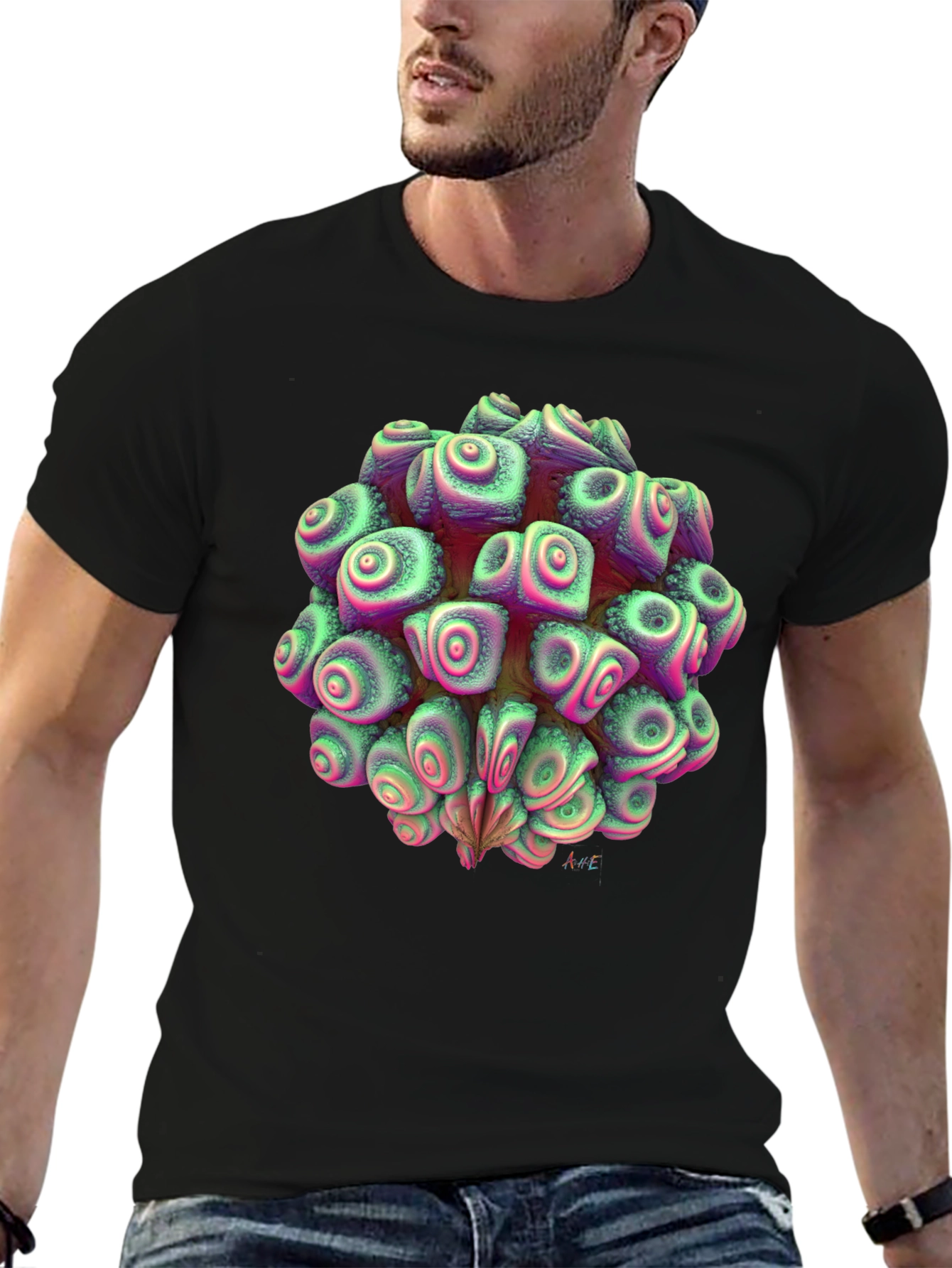 Abstract Organic Fractal Design Tee