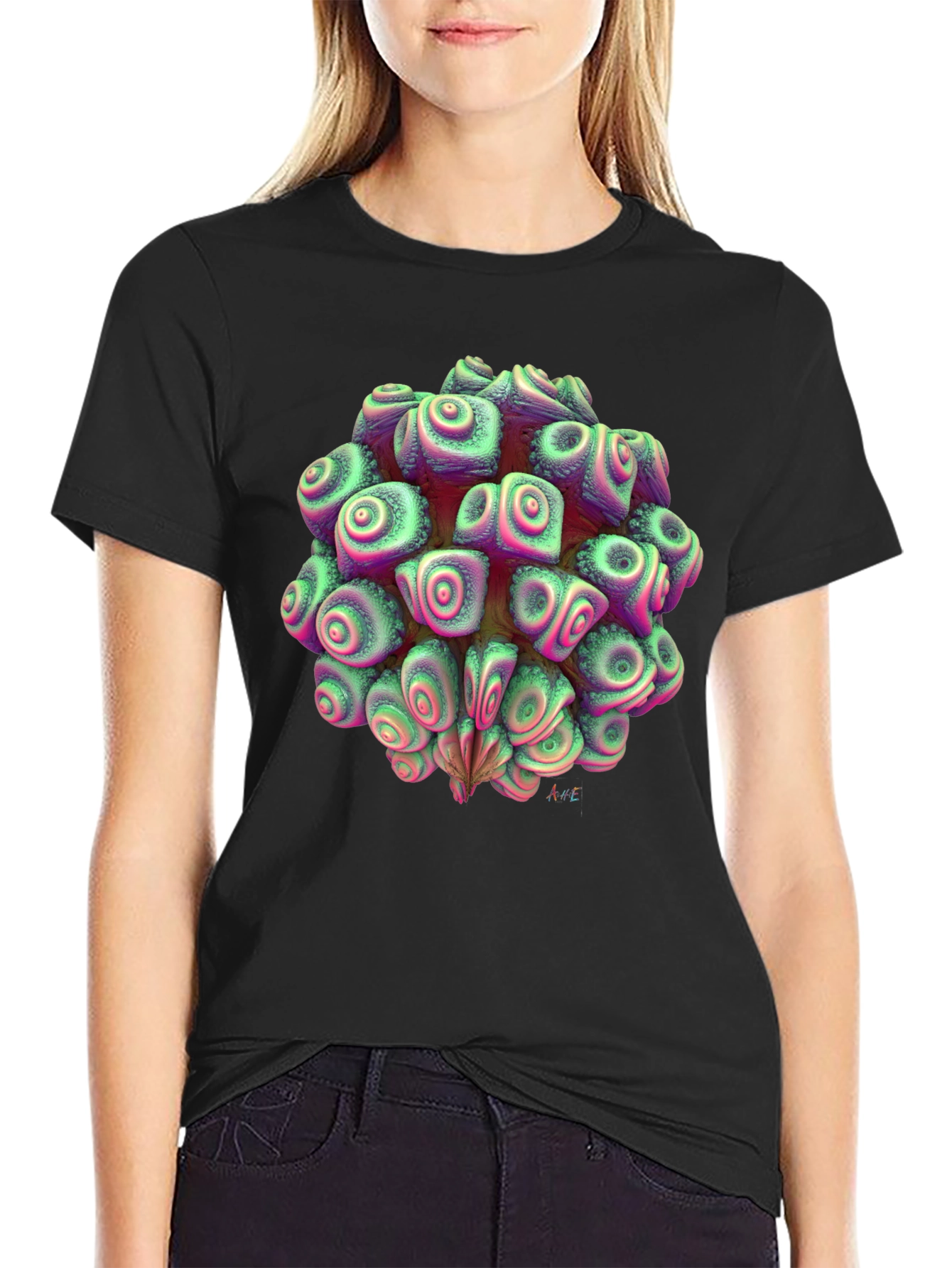 Abstract Organic Fractal Design Tee