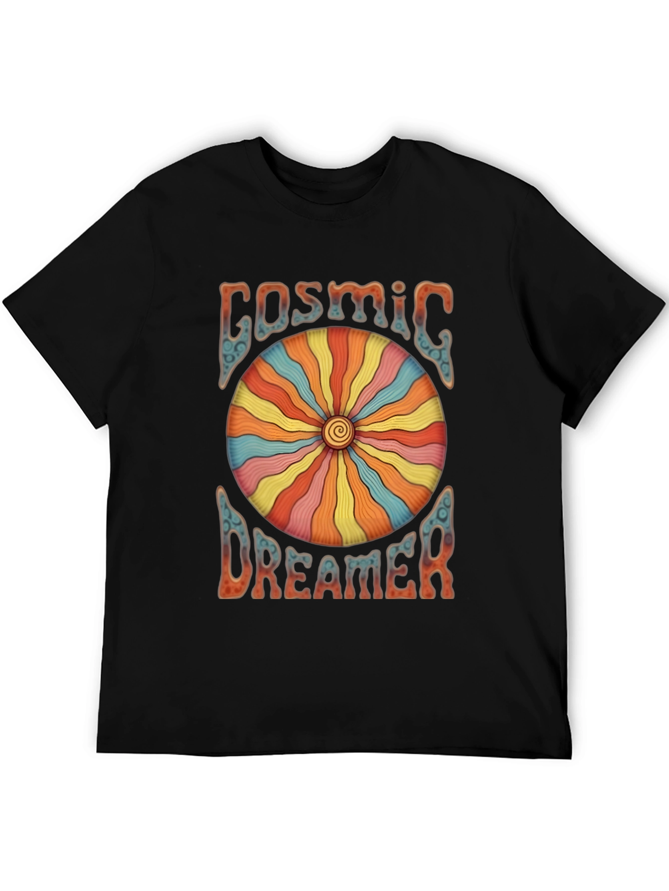 Cosmic Dreamer Graphic T-Shirt - Retro Style