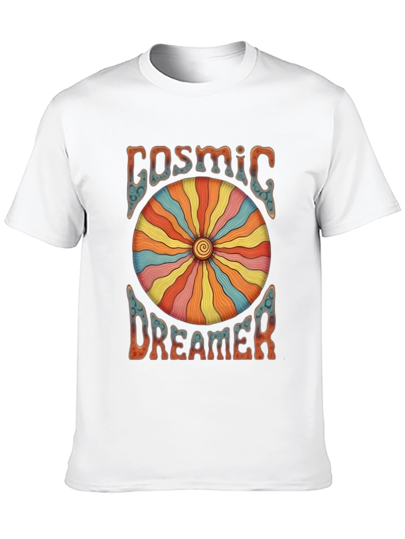 Cosmic Dreamer Graphic T-Shirt - Retro Style