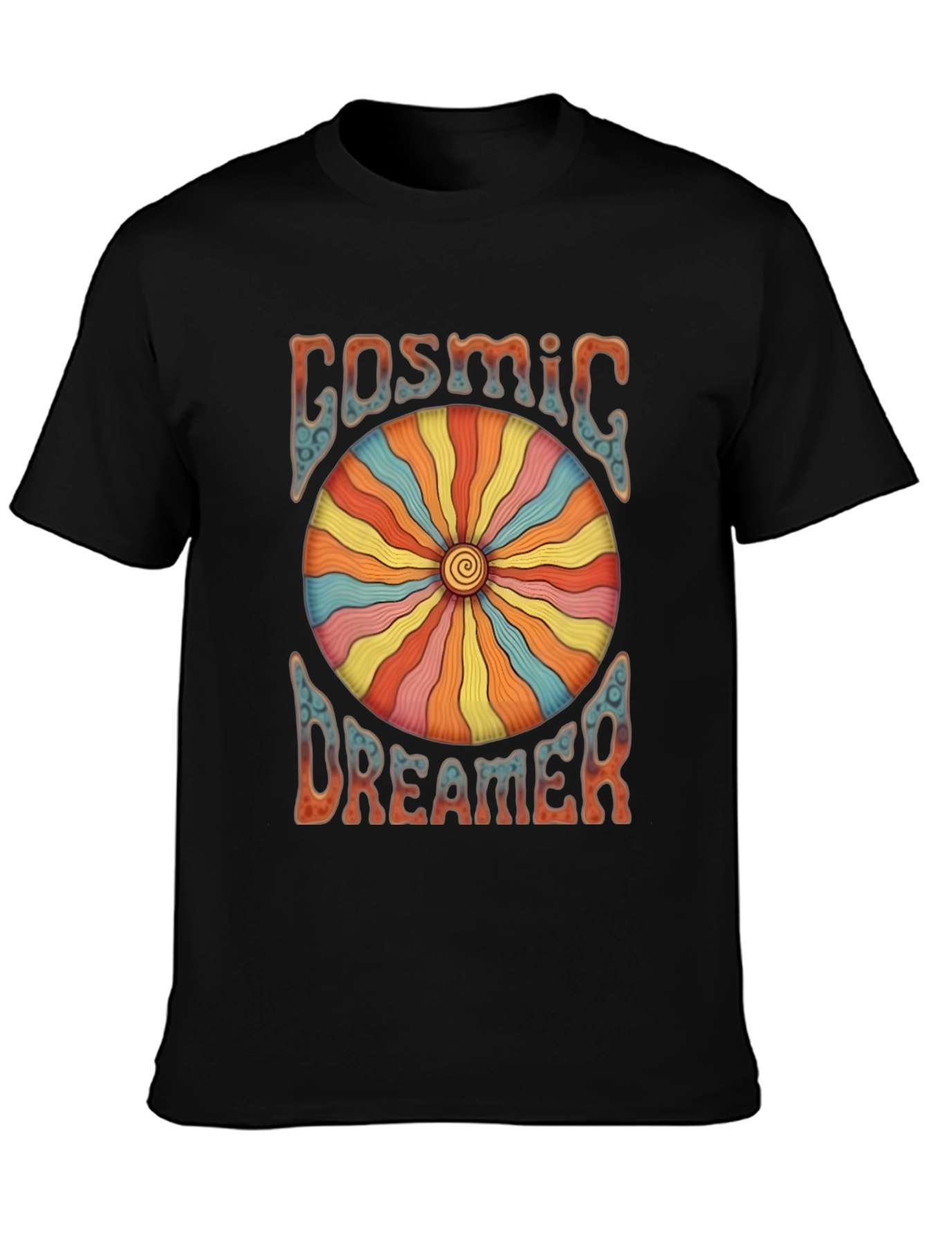 Cosmic Dreamer Graphic T-Shirt - Retro Style