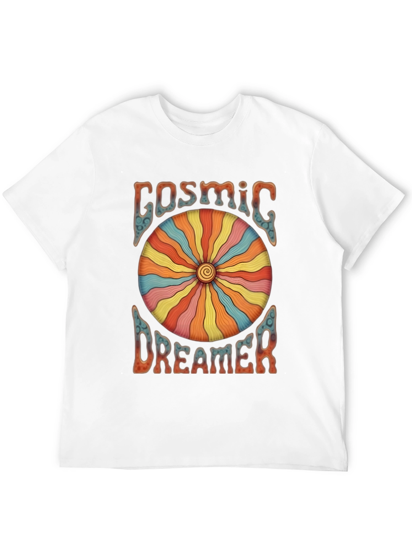 Cosmic Dreamer Graphic T-Shirt - Retro Style