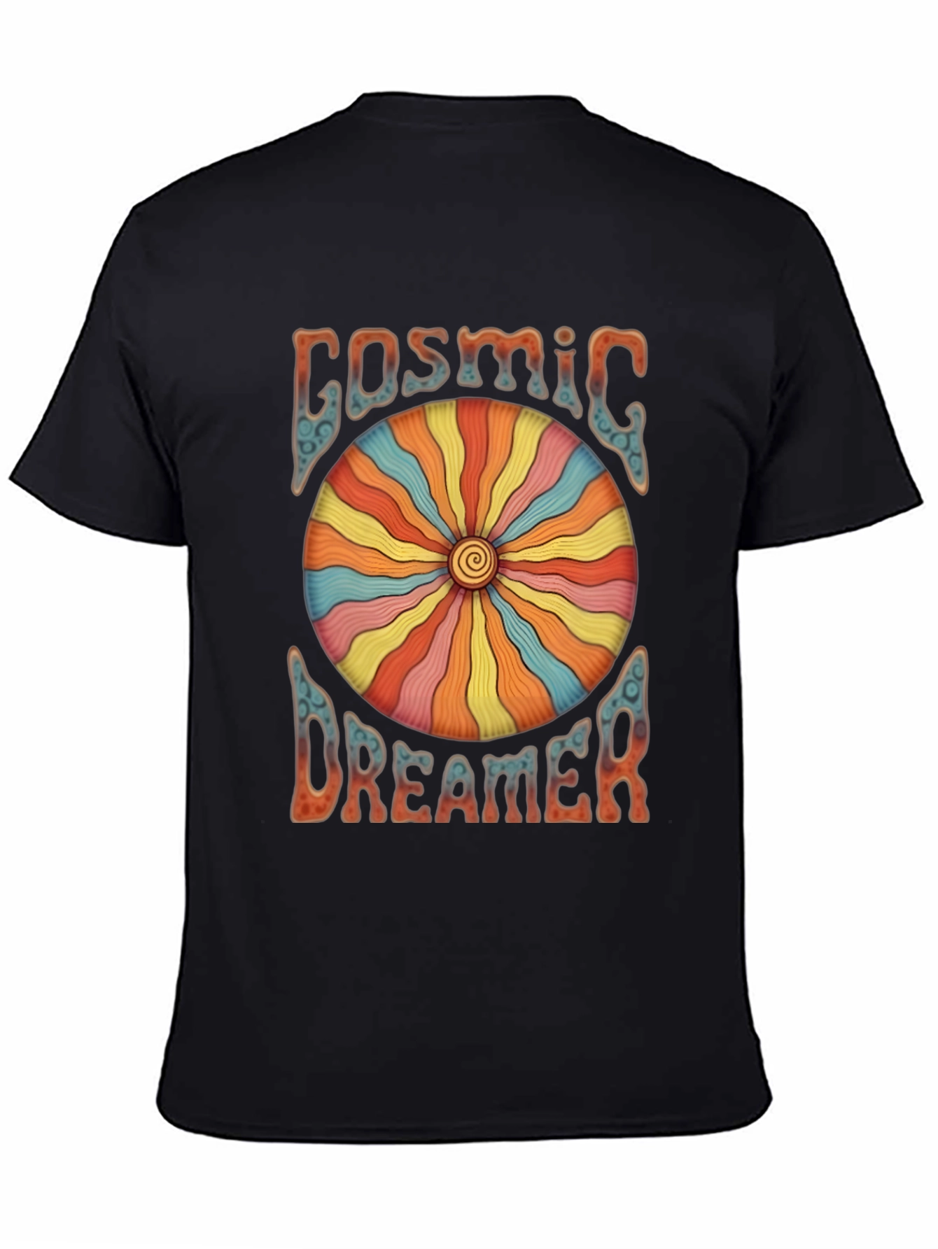 Cosmic Dreamer Graphic T-Shirt - Retro Style