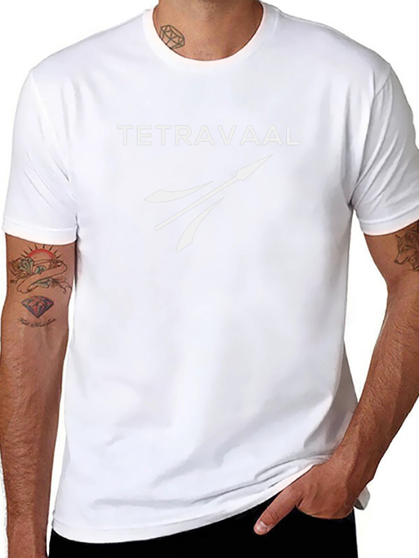 Tetravaal Black Graphic Tee - Sci-Fi Inspired