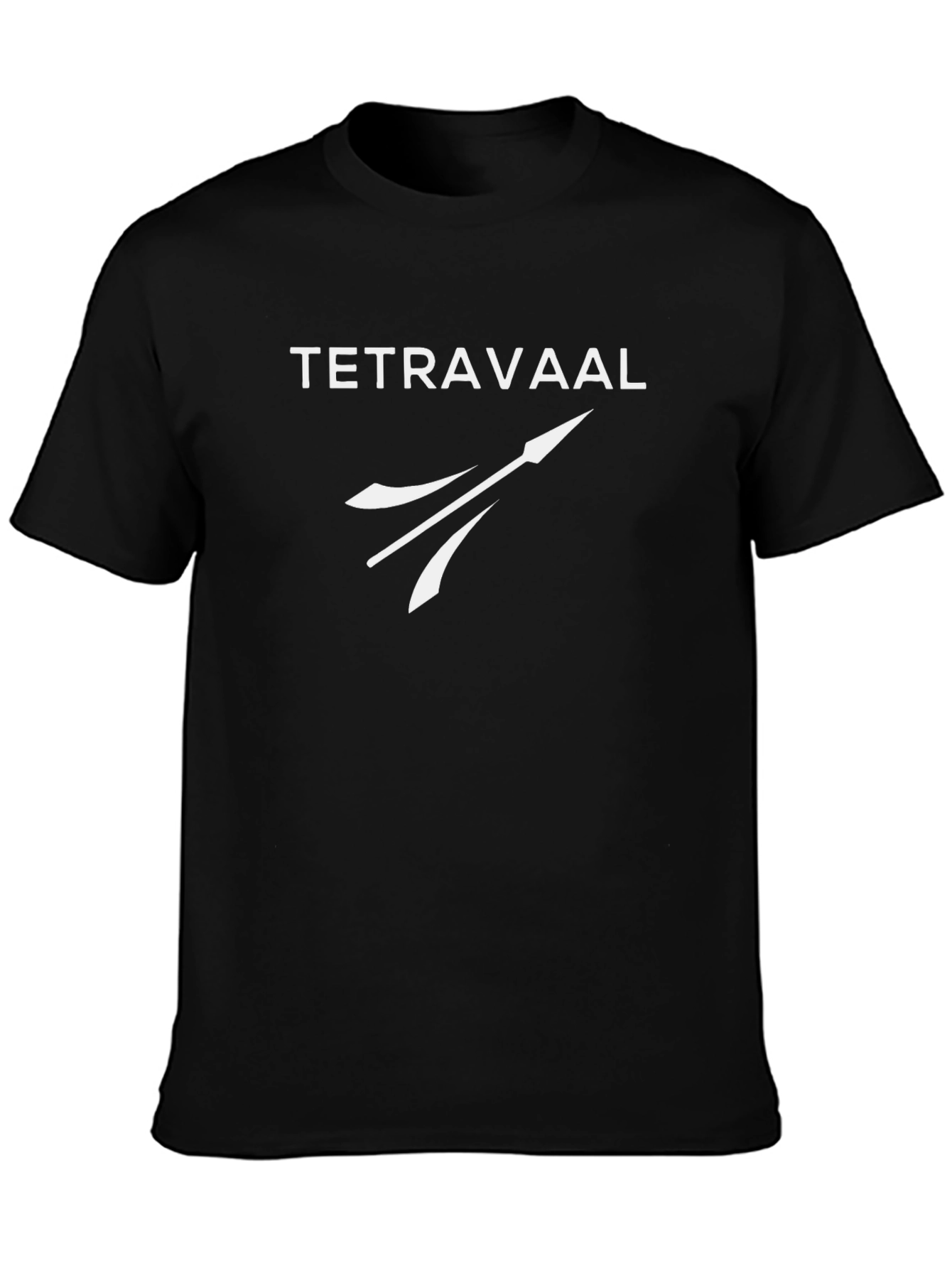 Tetravaal Black Graphic Tee - Sci-Fi Inspired