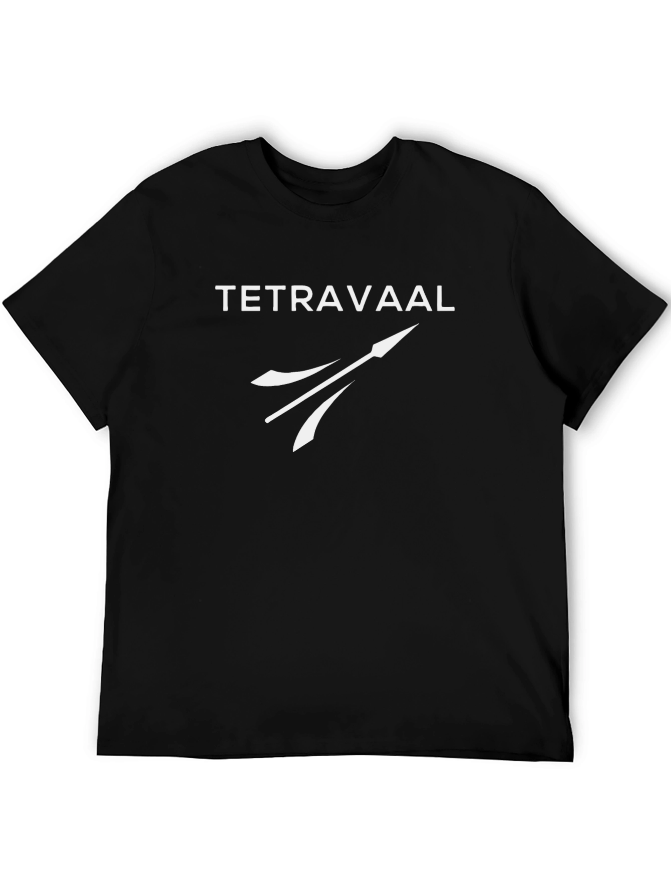 Tetravaal Black Graphic Tee - Sci-Fi Inspired