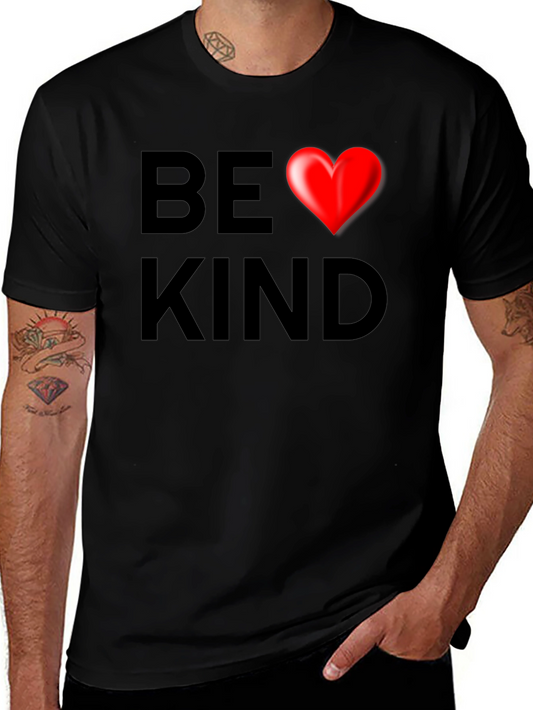 Be Kind Heart Graphic Tee - Soft Cotton Blend