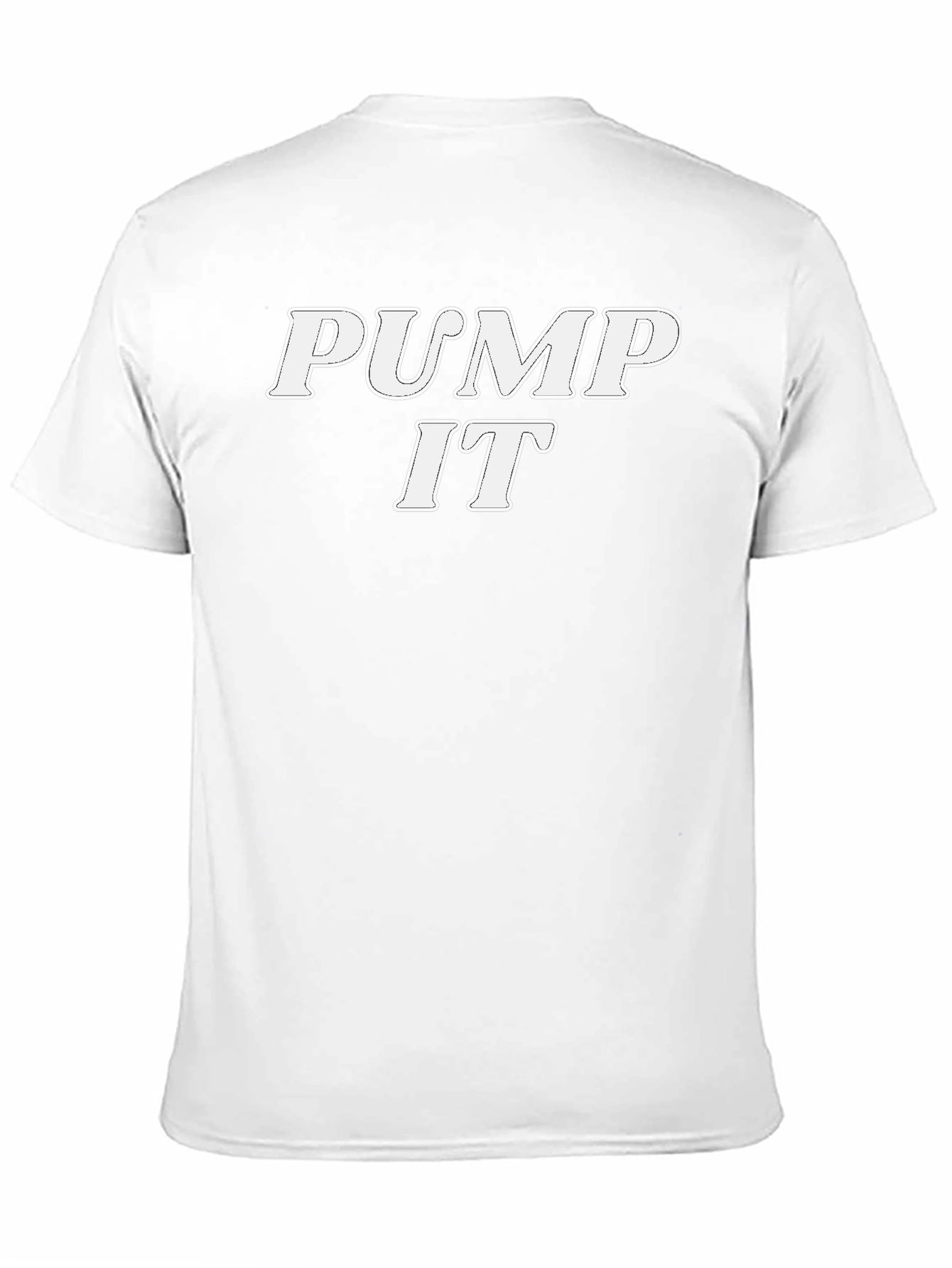 Pump It Text Graphic Black T-Shirt