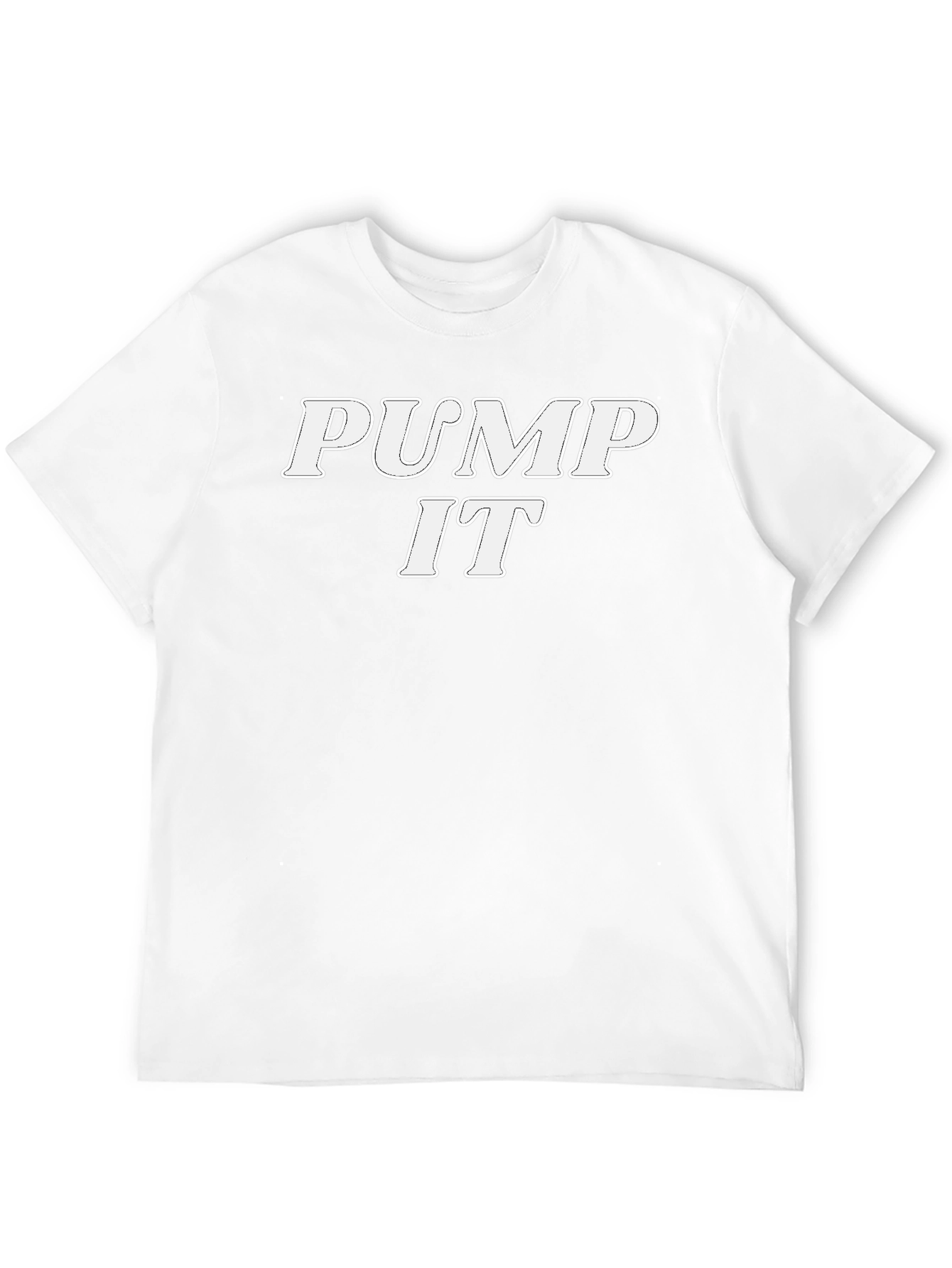Pump It Text Graphic Black T-Shirt
