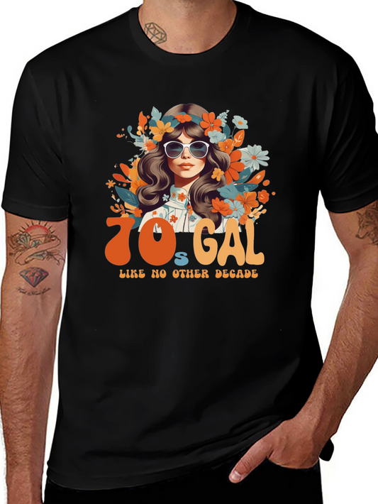 70s Gal Graphic Tee - Retro Style