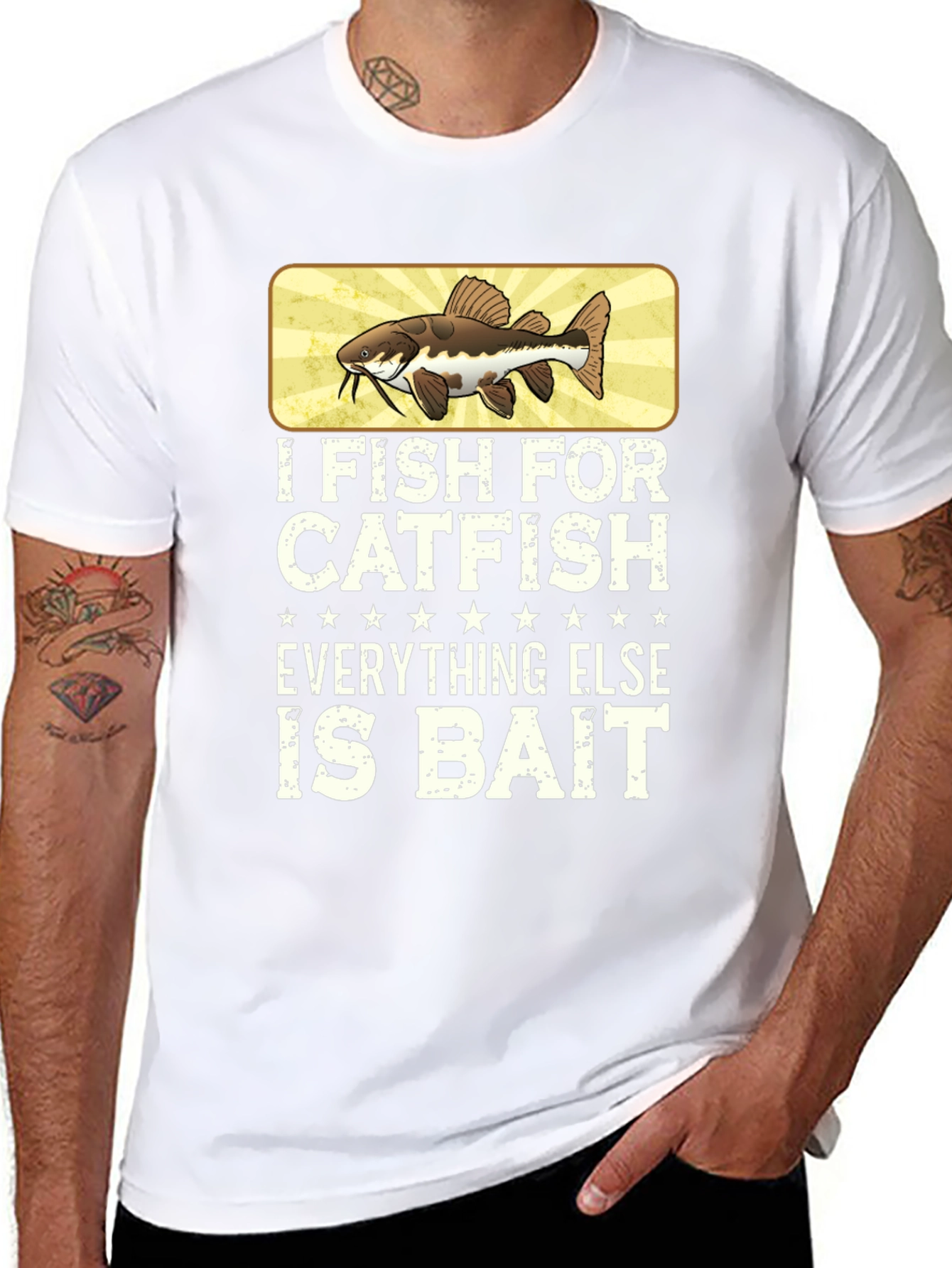 I Fish for Catfish Funny Fishing T-Shirt