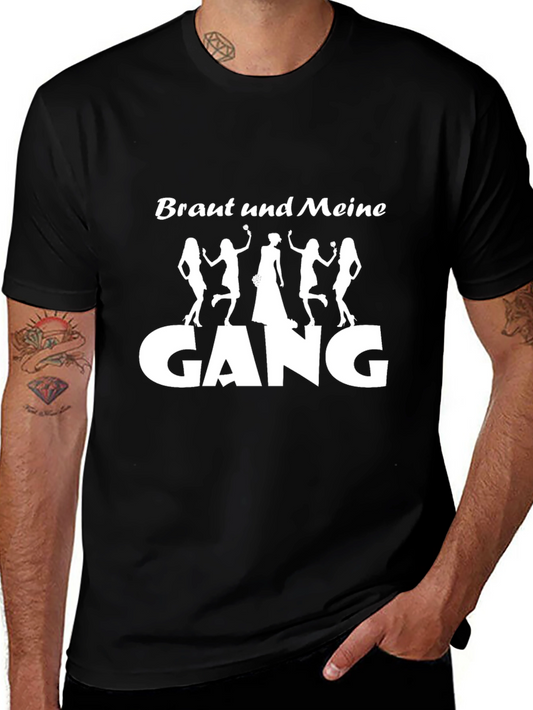 Bridesmaid Gang Black Crewneck T-Shirt