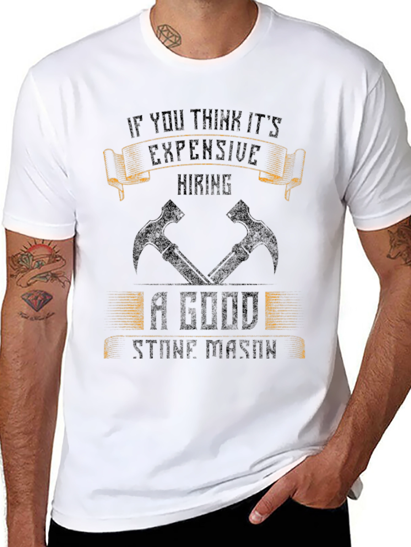 Stone Mason Tee - Funny Construction Worker Shirt