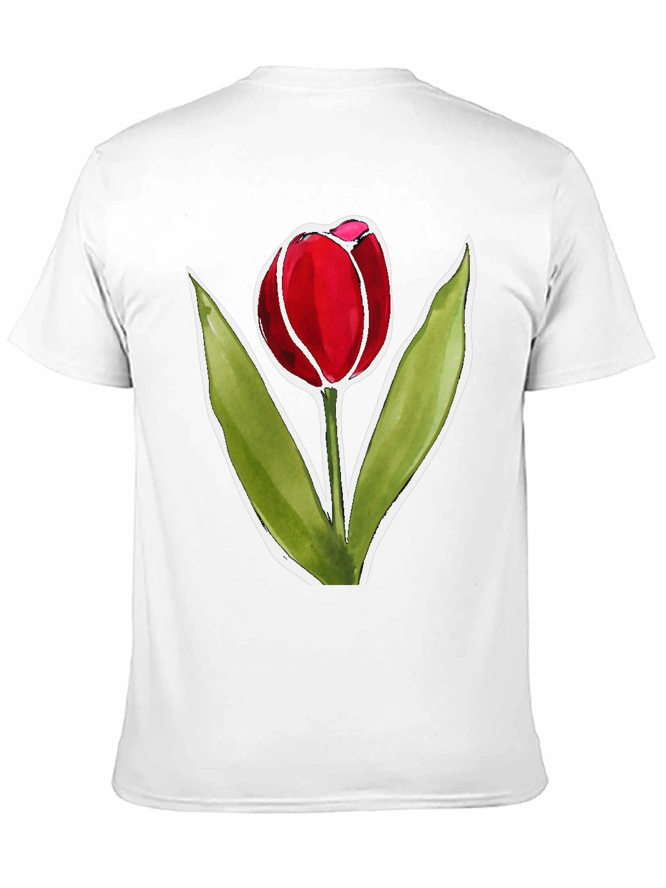 Tulip Graphic Tee - Stylish Floral Design