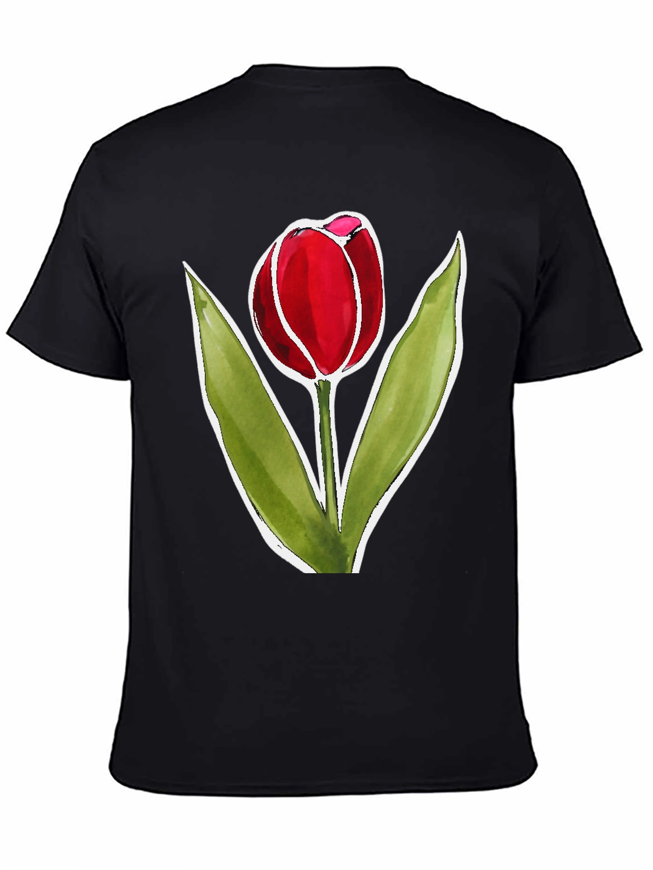 Tulip Graphic Tee - Stylish Floral Design