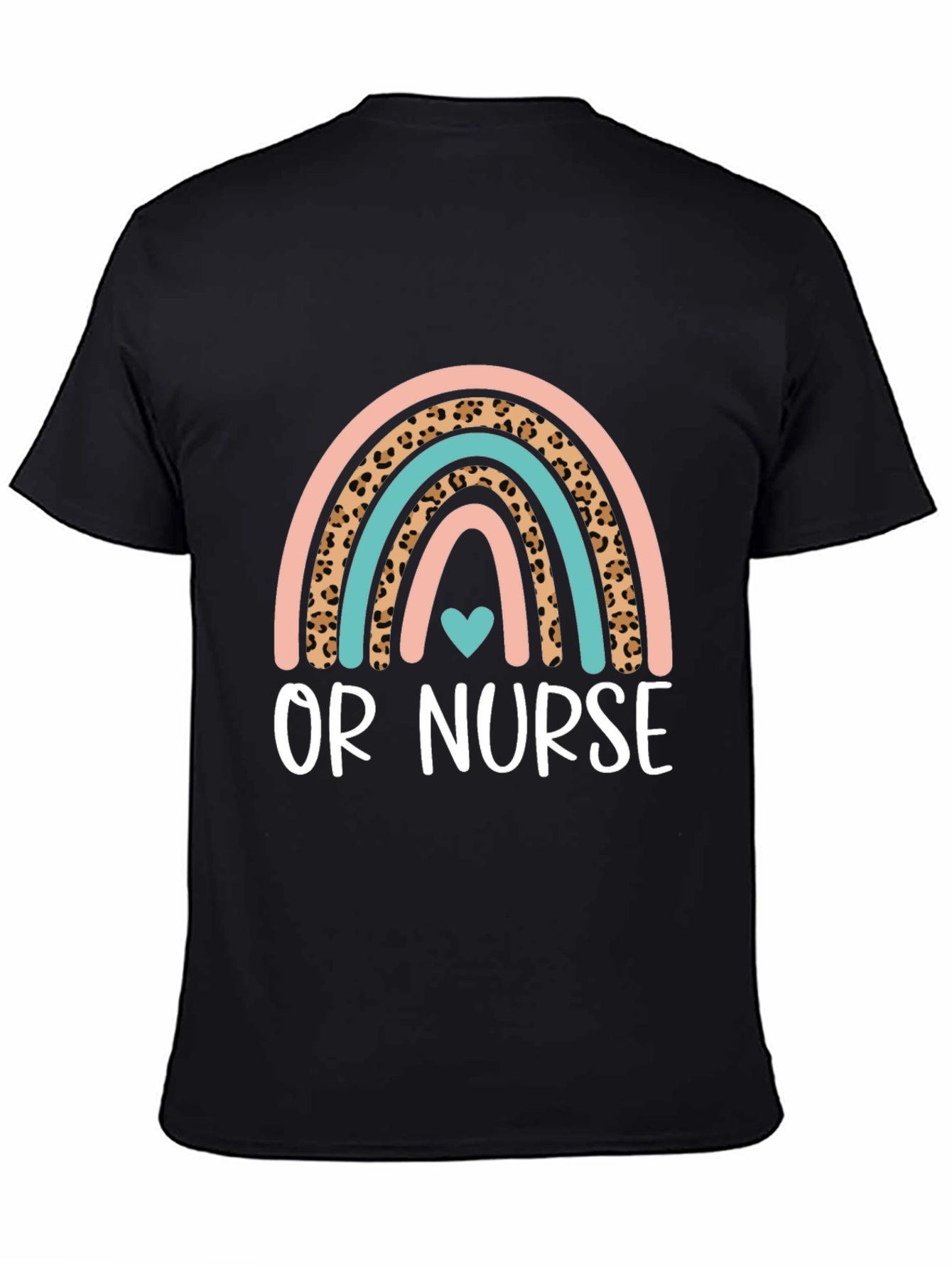 OR Nurse Rainbow Heart T-Shirt