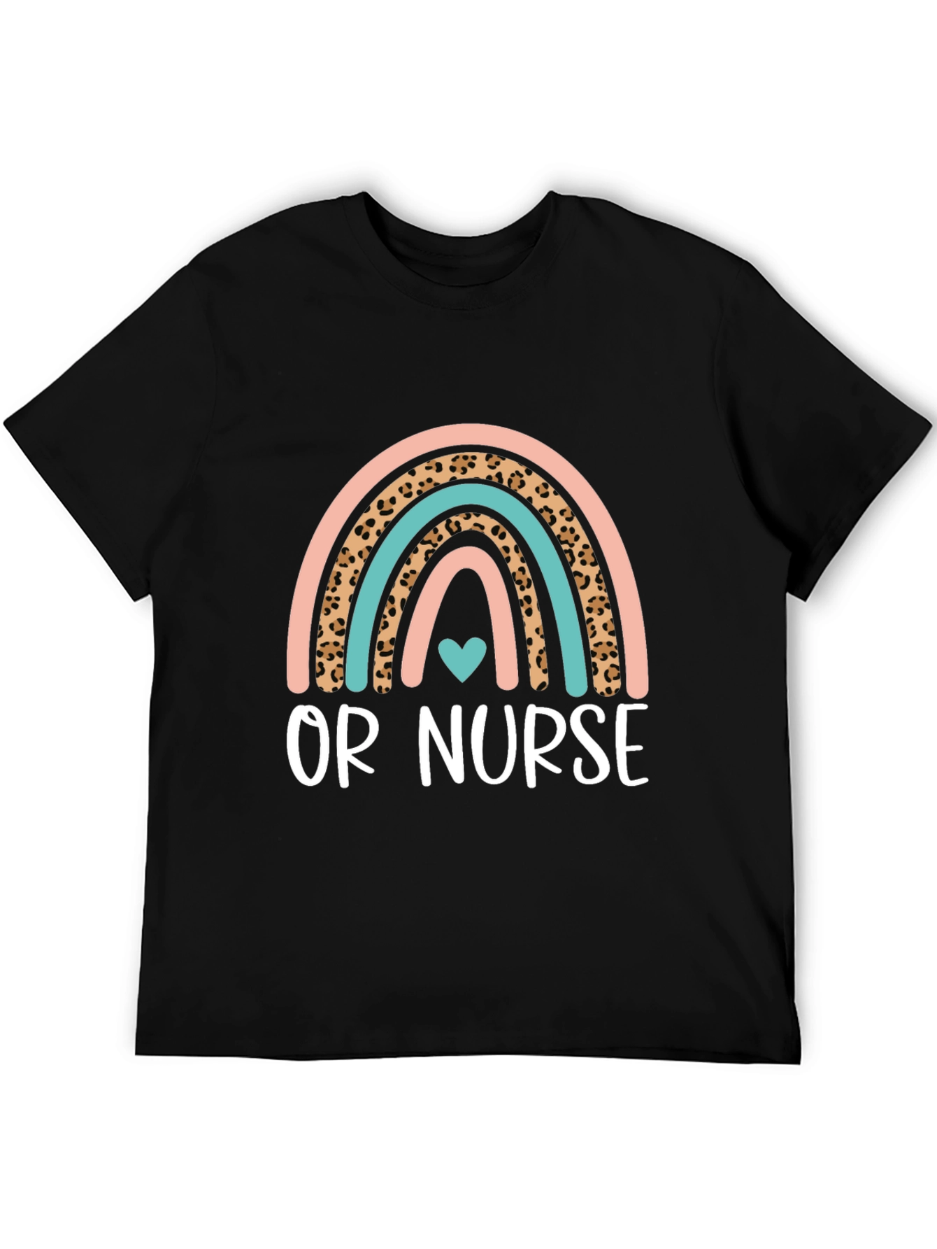 OR Nurse Rainbow Heart T-Shirt