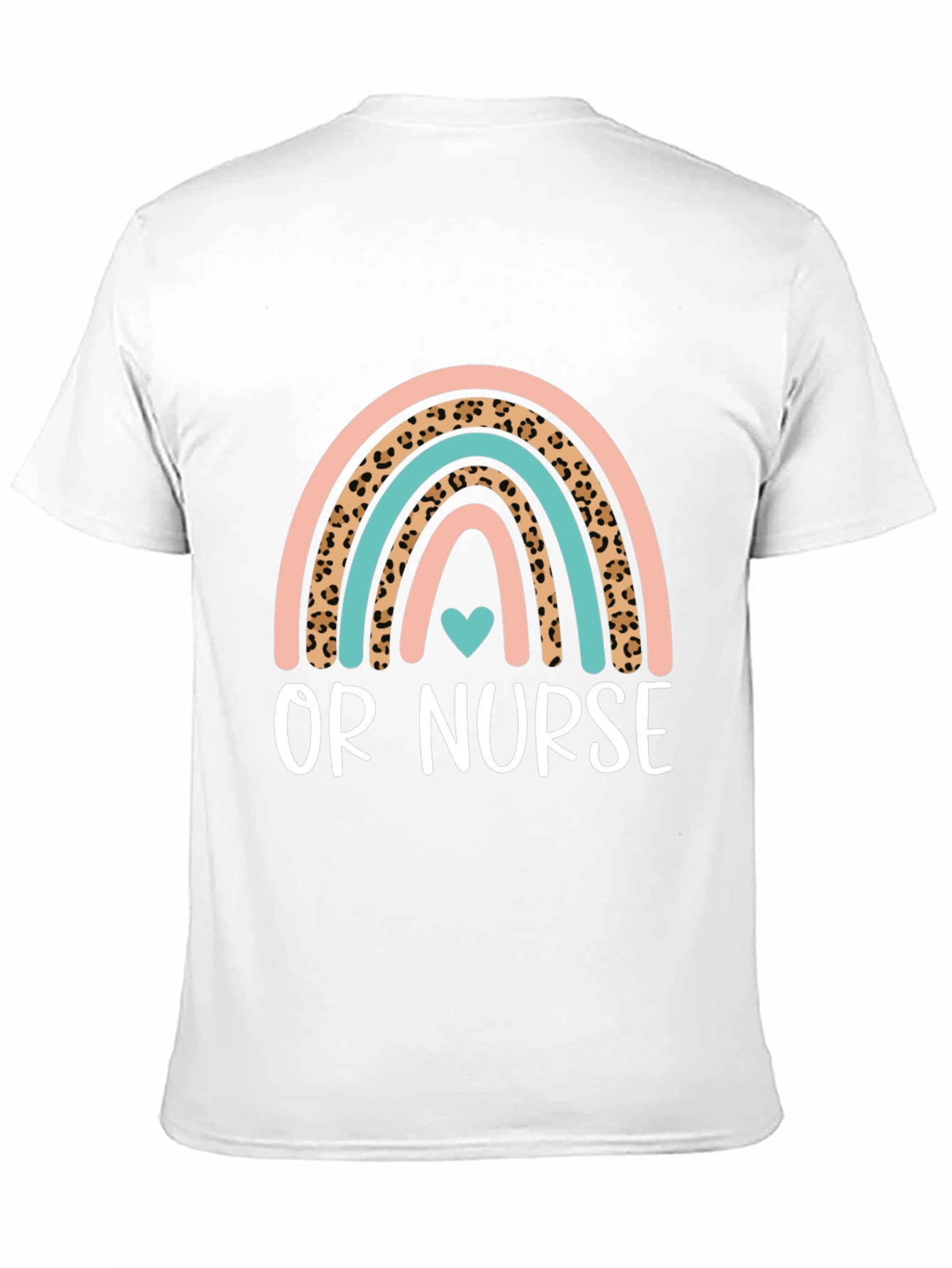 OR Nurse Rainbow Heart T-Shirt