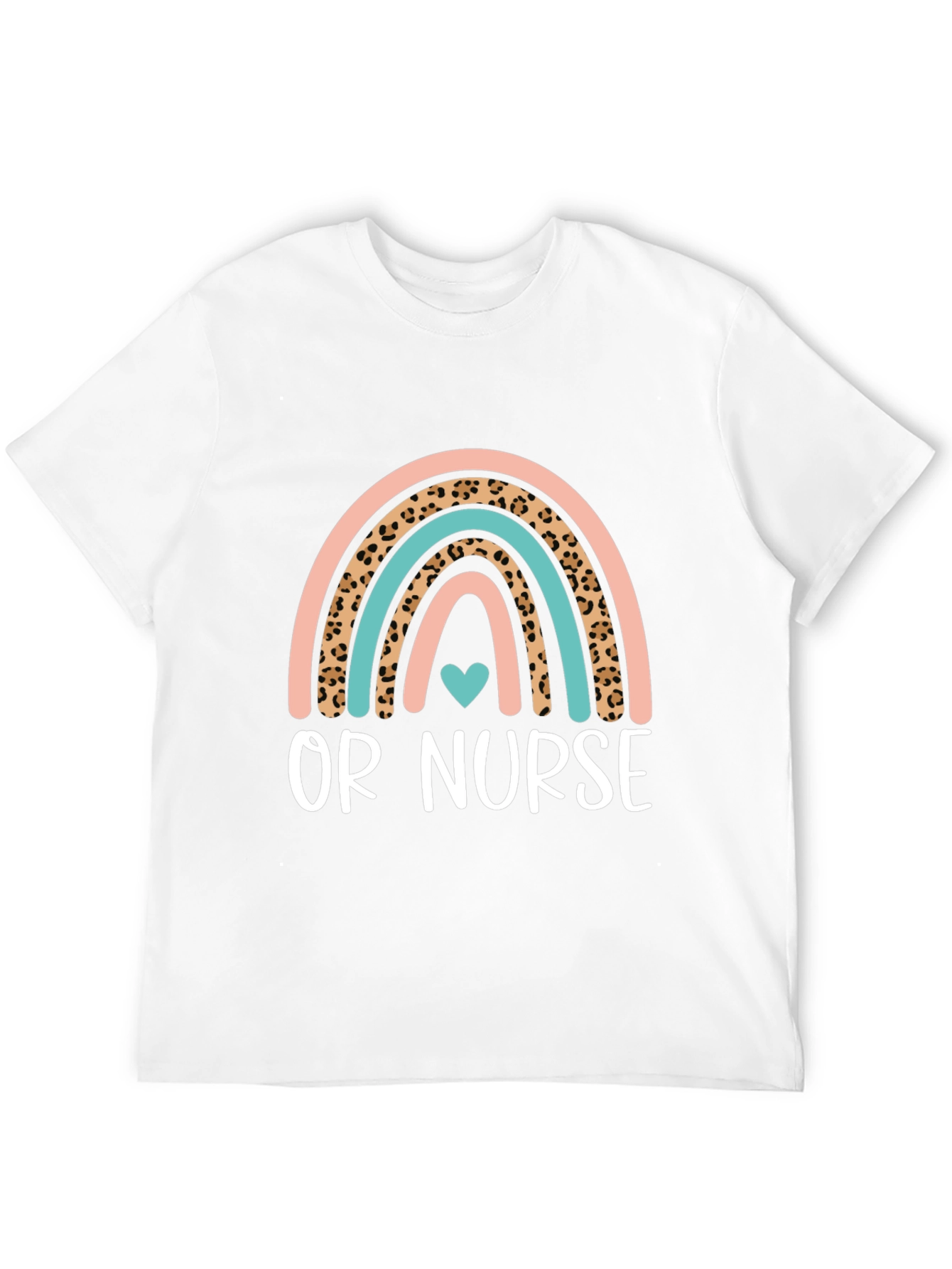 OR Nurse Rainbow Heart T-Shirt