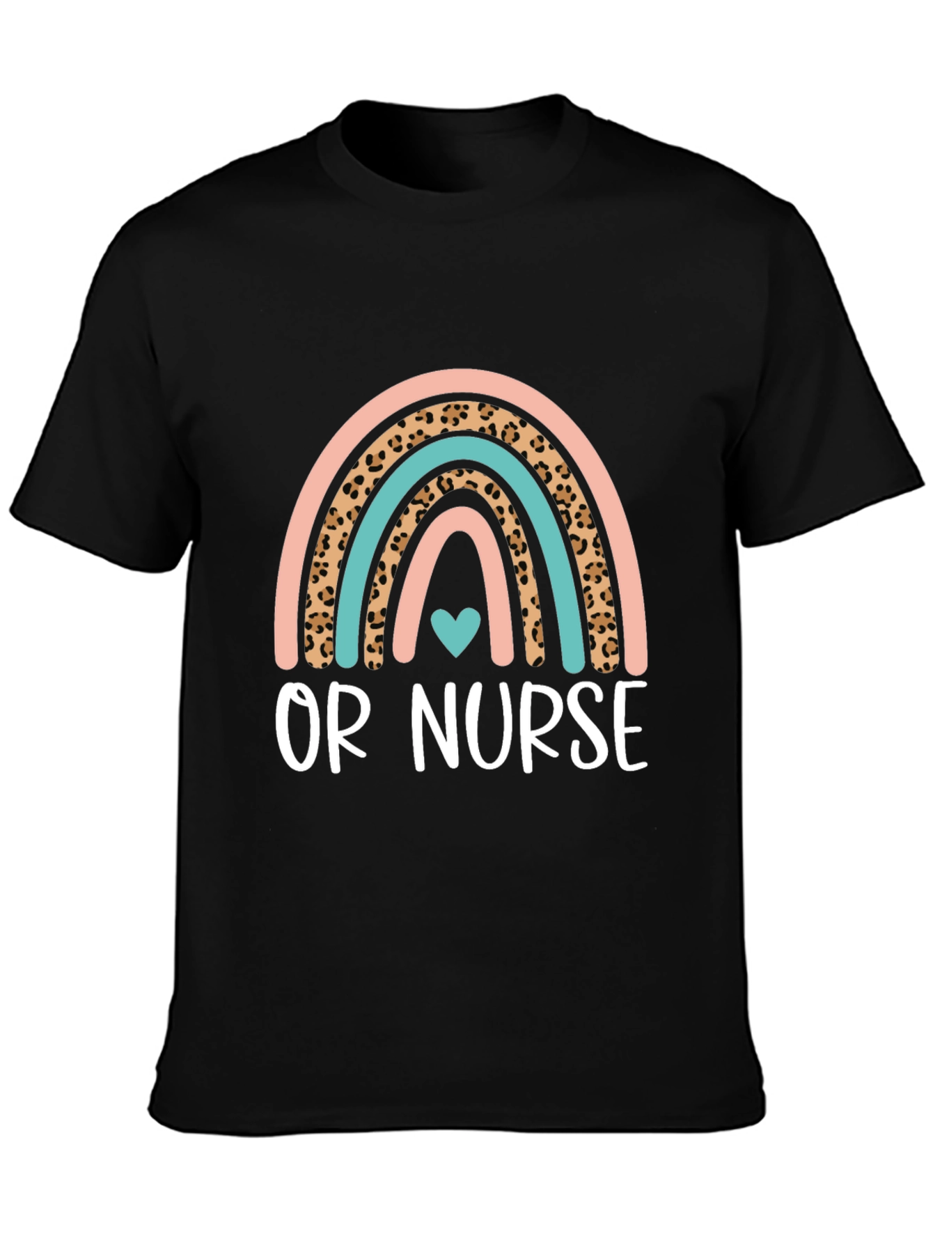 OR Nurse Rainbow Heart T-Shirt